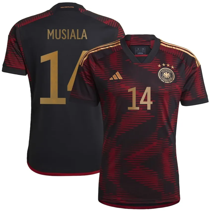 MUSIALA #14 Germany 1:1 Quality Away Fans Jersey 2022/23 ★★ Front