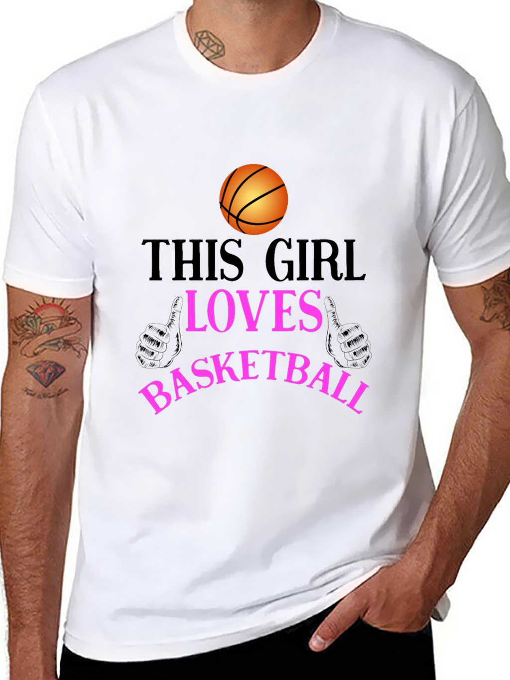 Basketball Lover T-Shirt - This Girl Loves Basketball