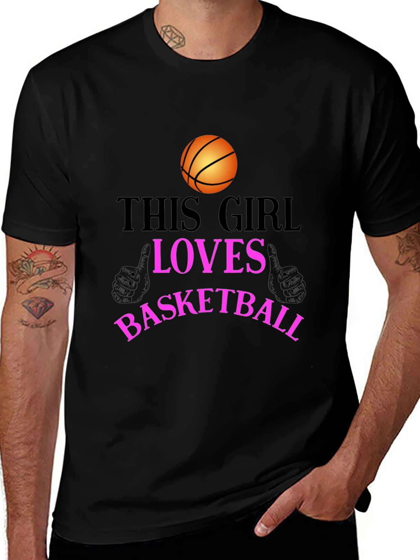 Basketball Lover T-Shirt - This Girl Loves Basketball