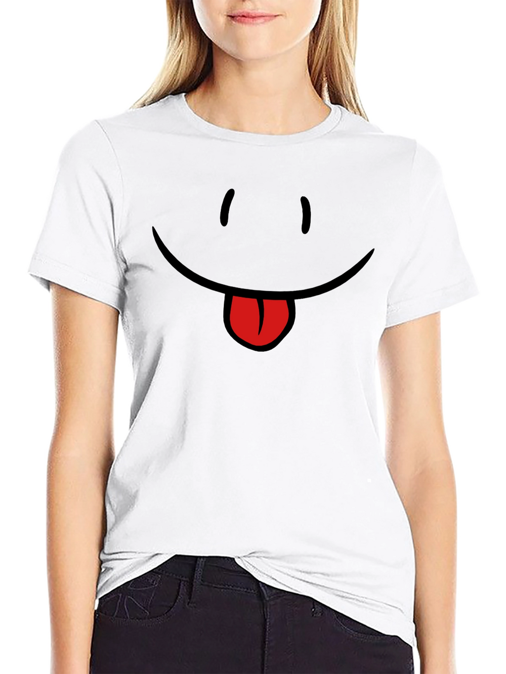 Funny Face Graphic T-Shirt - Unisex Casual Top
