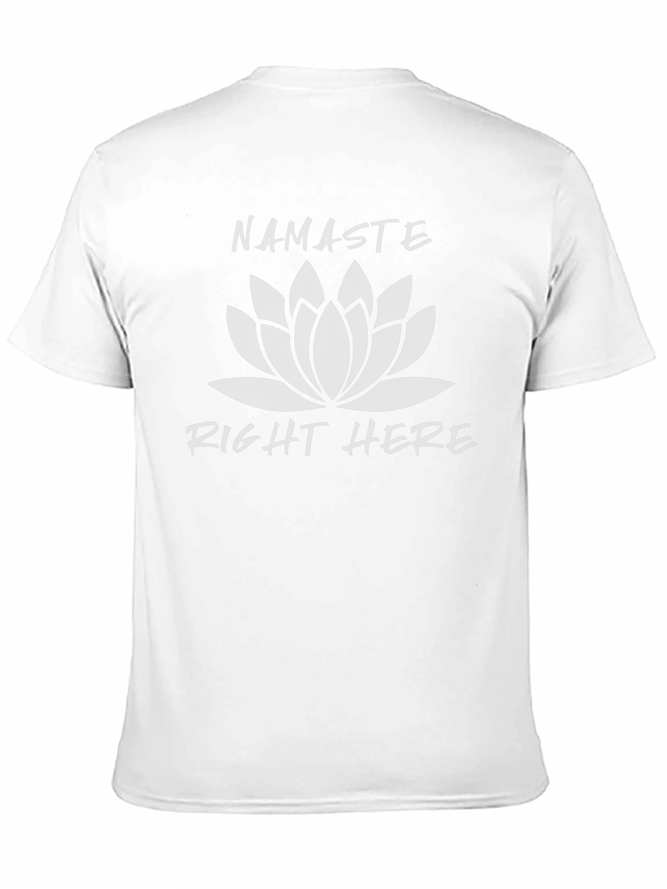 Namaste Right Here Graphic Tee - Black