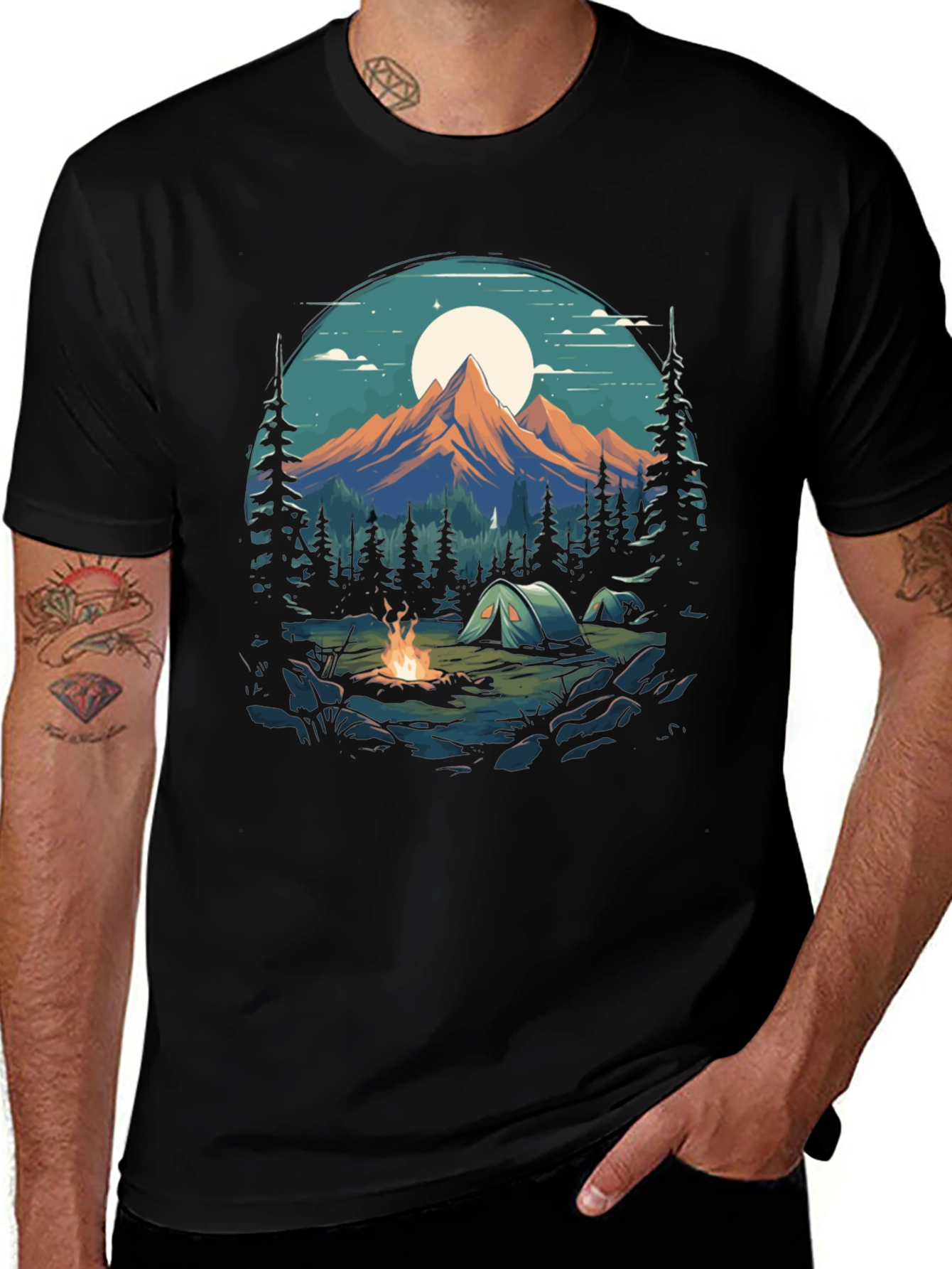 Camping Adventure Graphic Tee