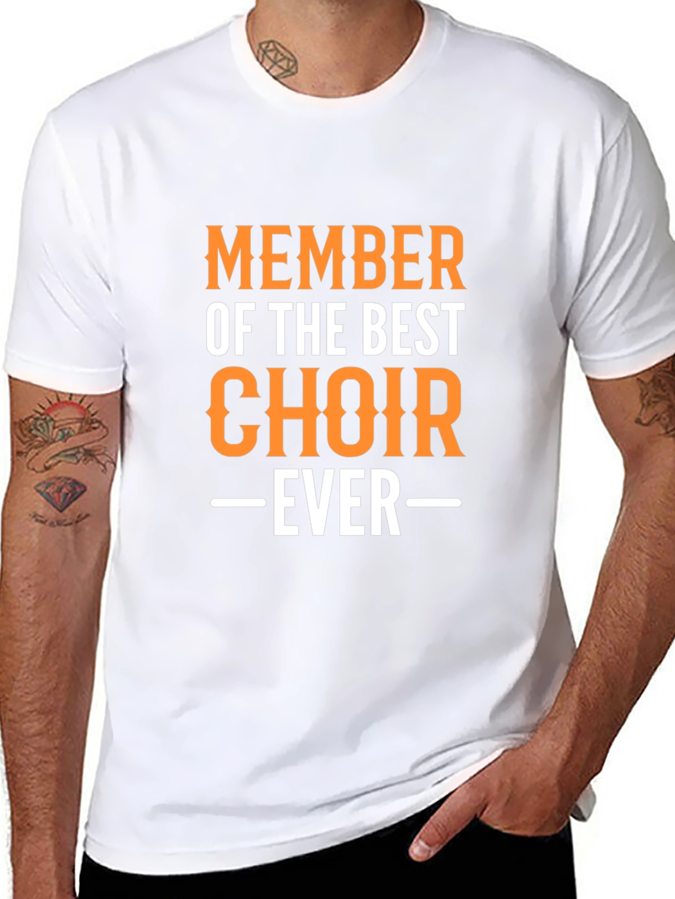 Best Choir Ever T-Shirt Black Crew Neck Graphic Print