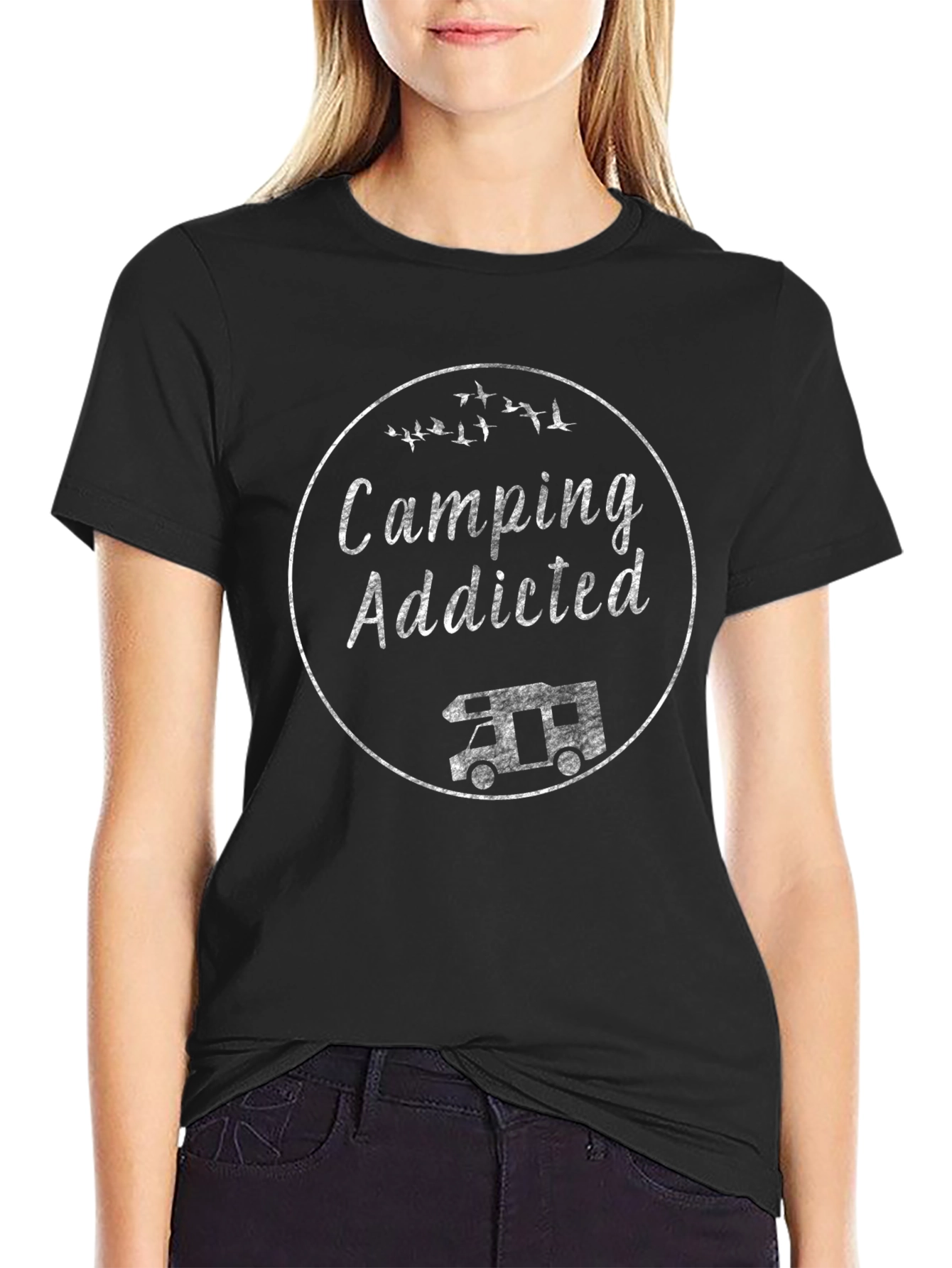 Camping Addicted T-Shirt - Unisex RV Camper Tee