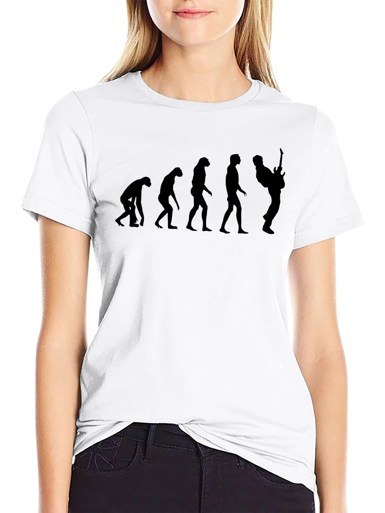 Evolution of Rocker Black T-Shirt
