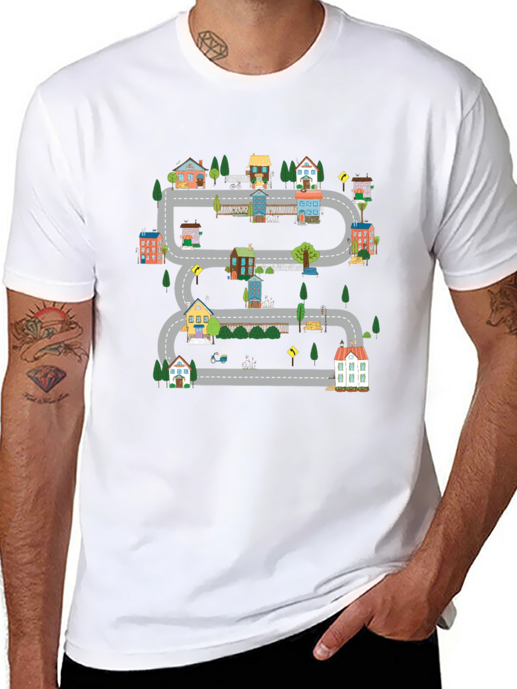 Road Trip T-Shirt Fun Town Graphic Tee