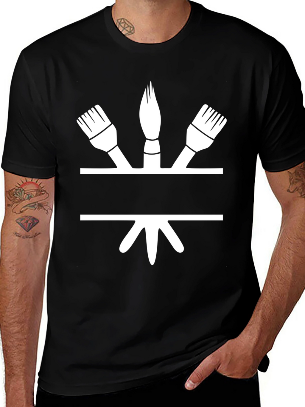 Painters Brush T-Shirt - Creative Design