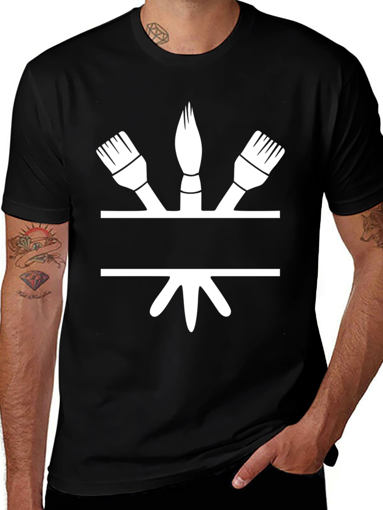 Painters Brush T-Shirt - Creative Design