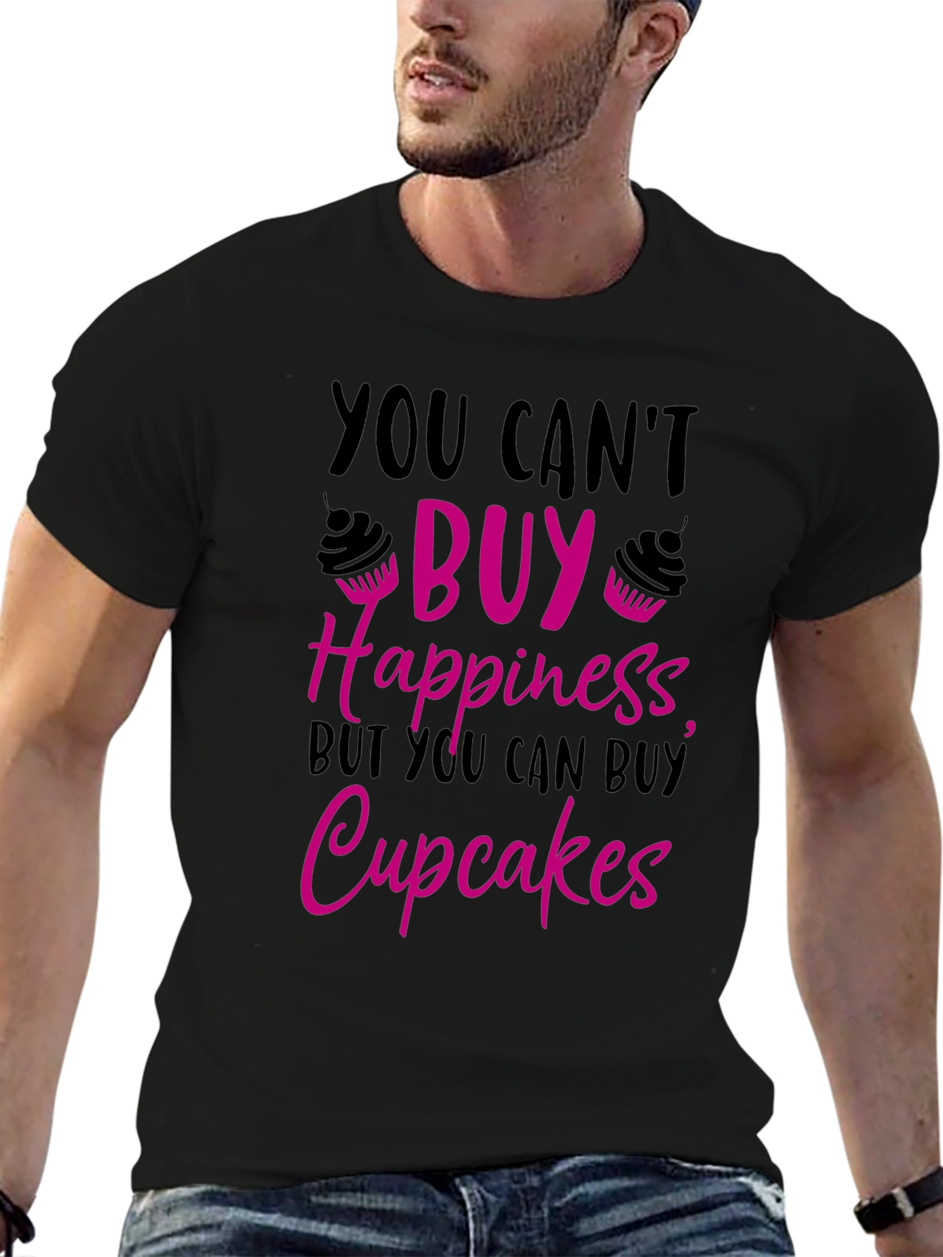 Cupcake Happiness Graphic T-Shirt