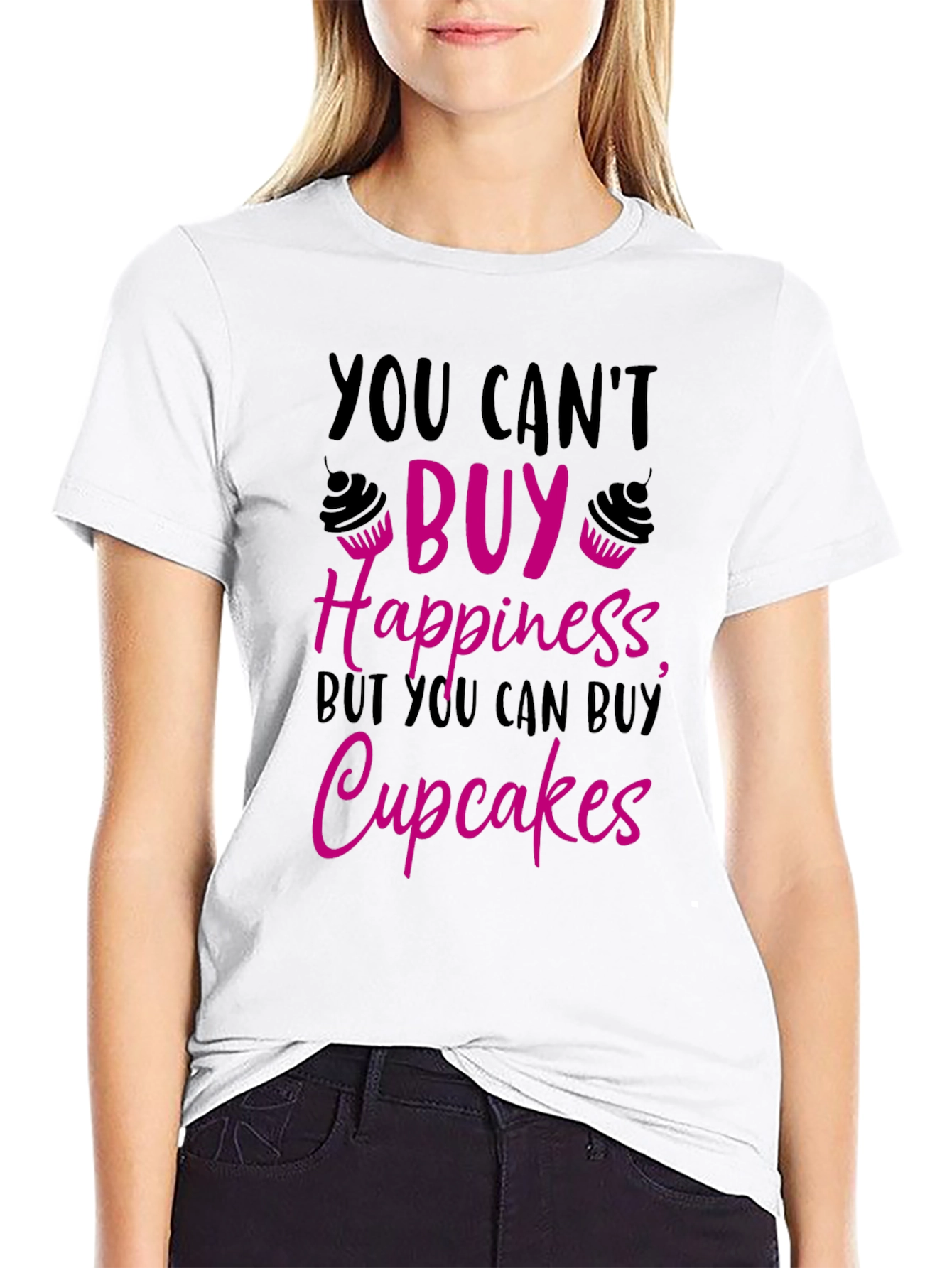 Cupcake Happiness Graphic T-Shirt