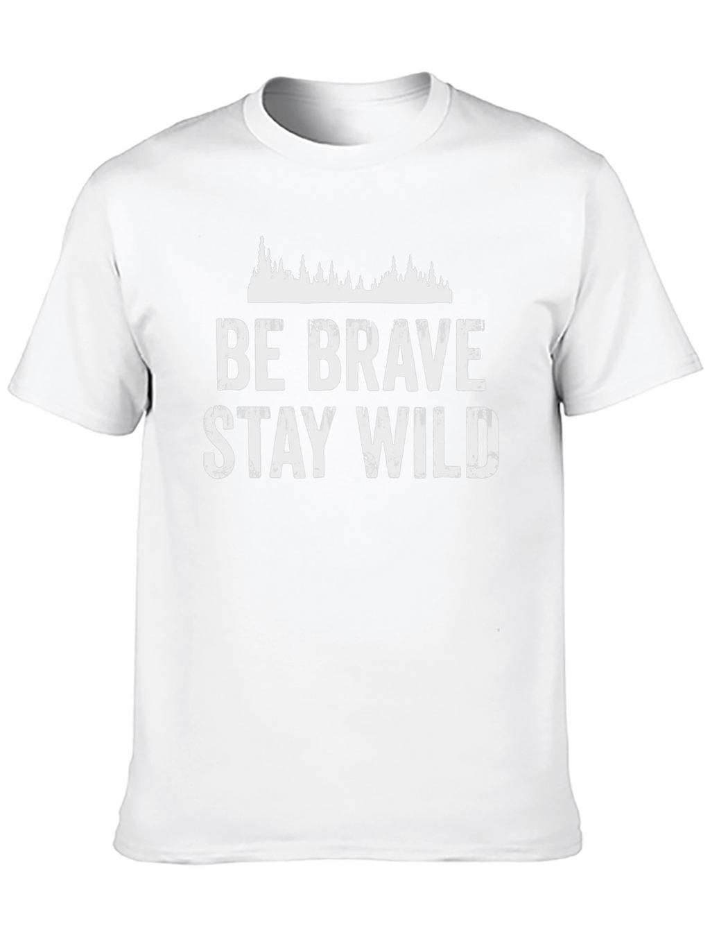Be Brave Stay Wild Graphic Tee - Black