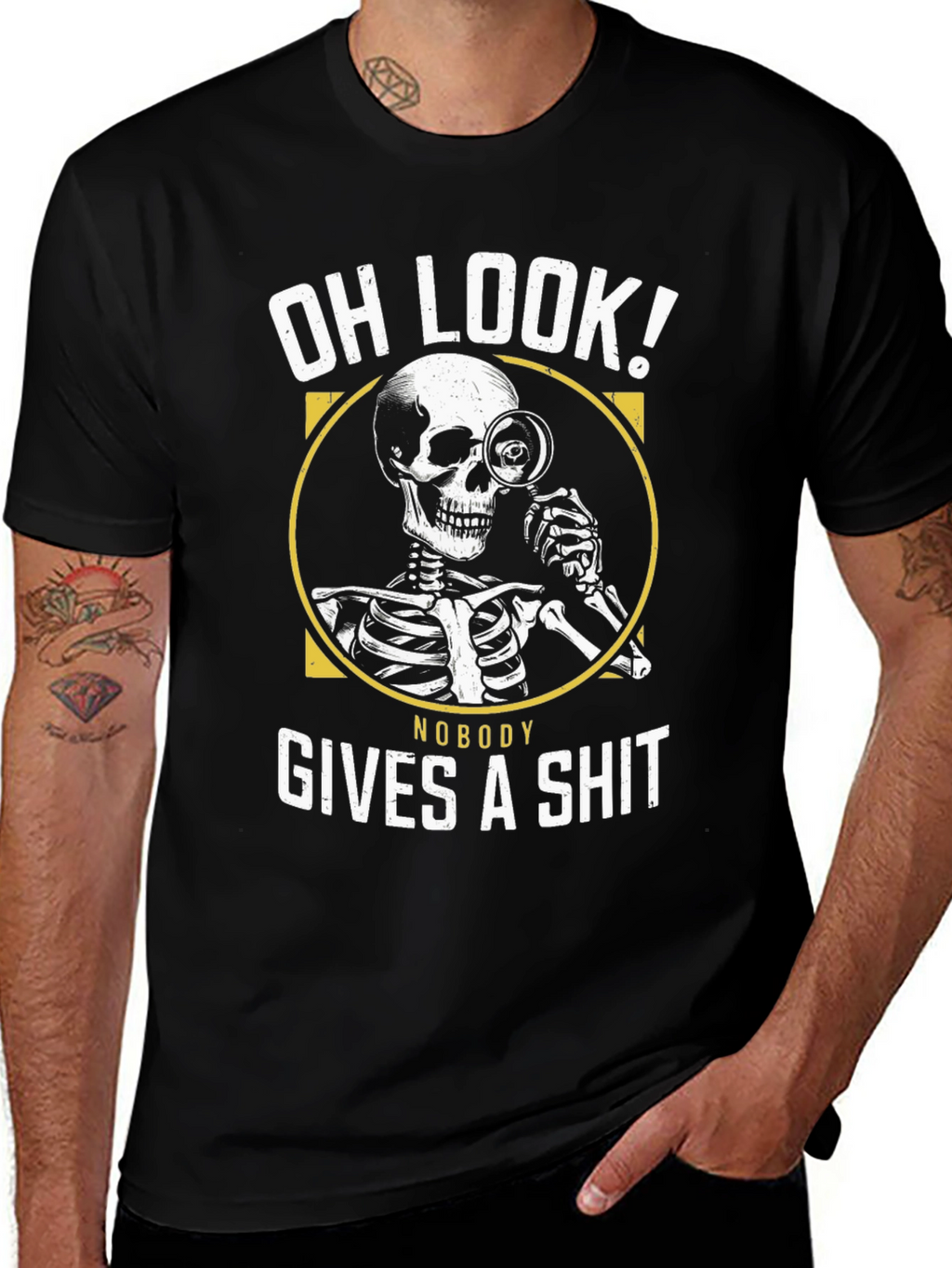 Oh Look! Nobody Gives A Sh*t Funny Graphic T-Shirt