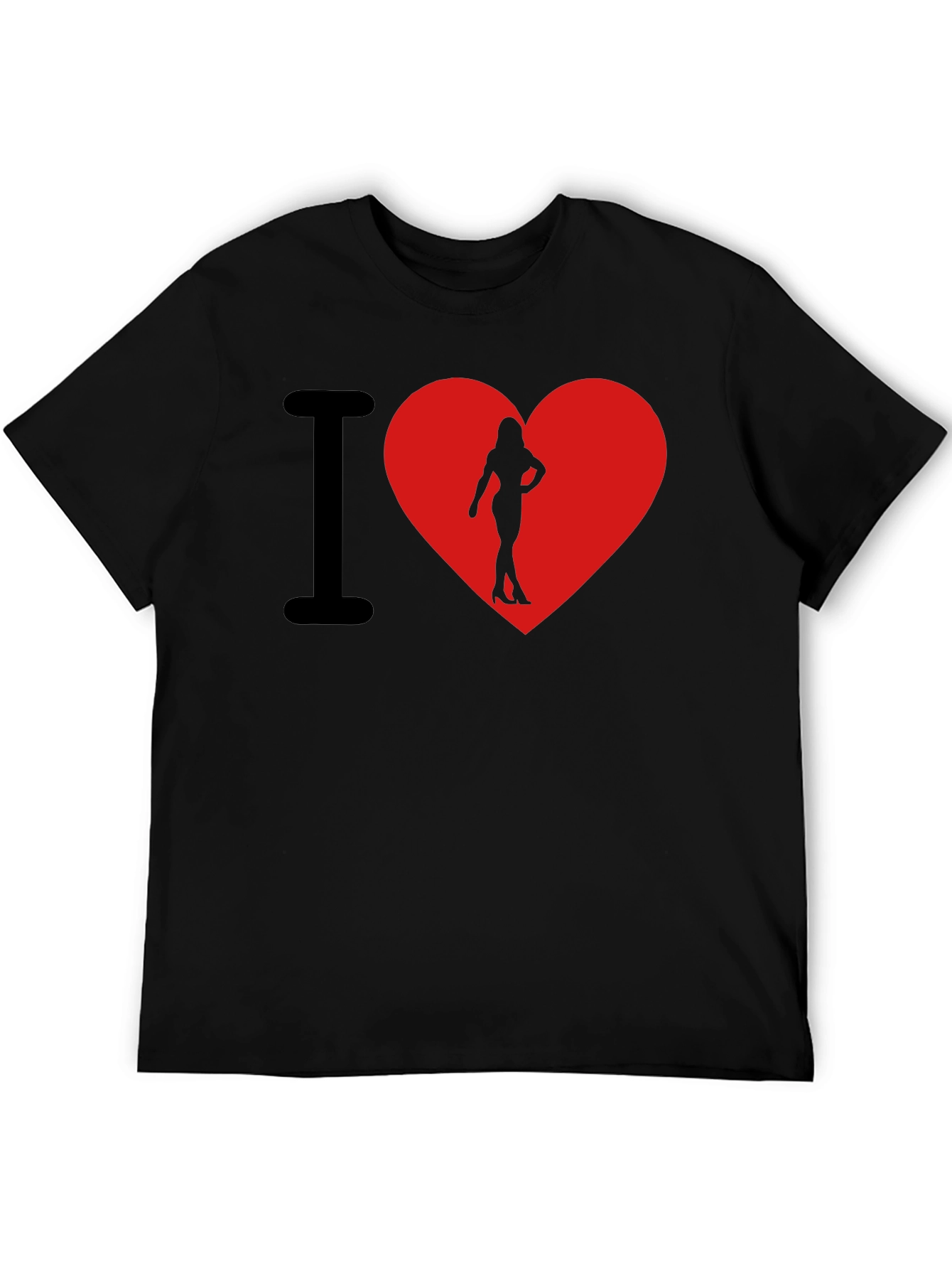 I Heart Womans Silhouette T-Shirt