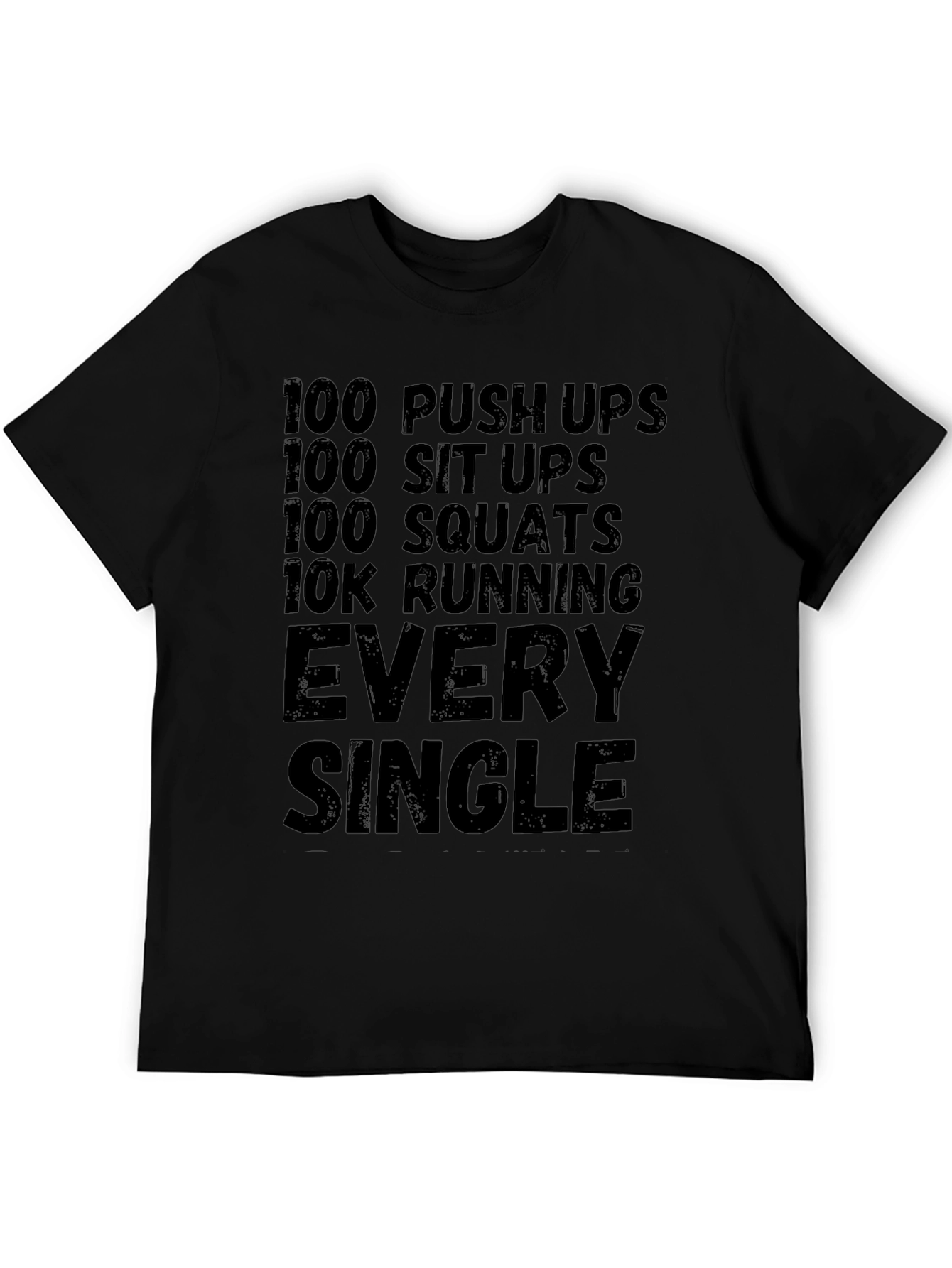 Workout Challenge Black T-Shirt