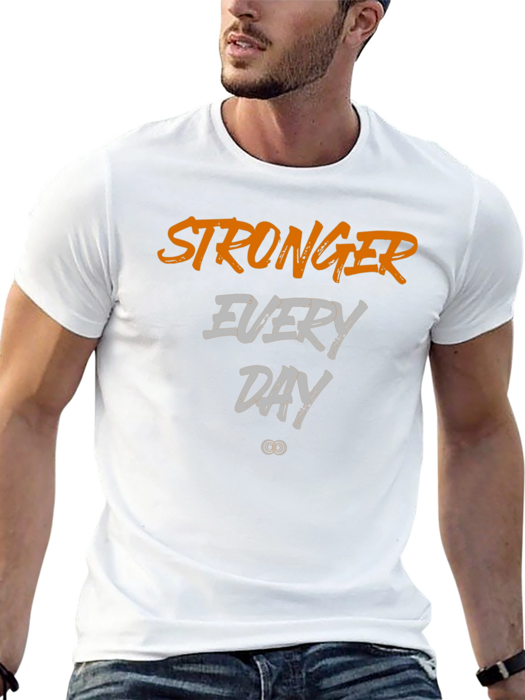 Stronger Every Day Graphic Tee - Black