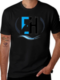 EH Logo Graphic Tee - Modern Black T-Shirt