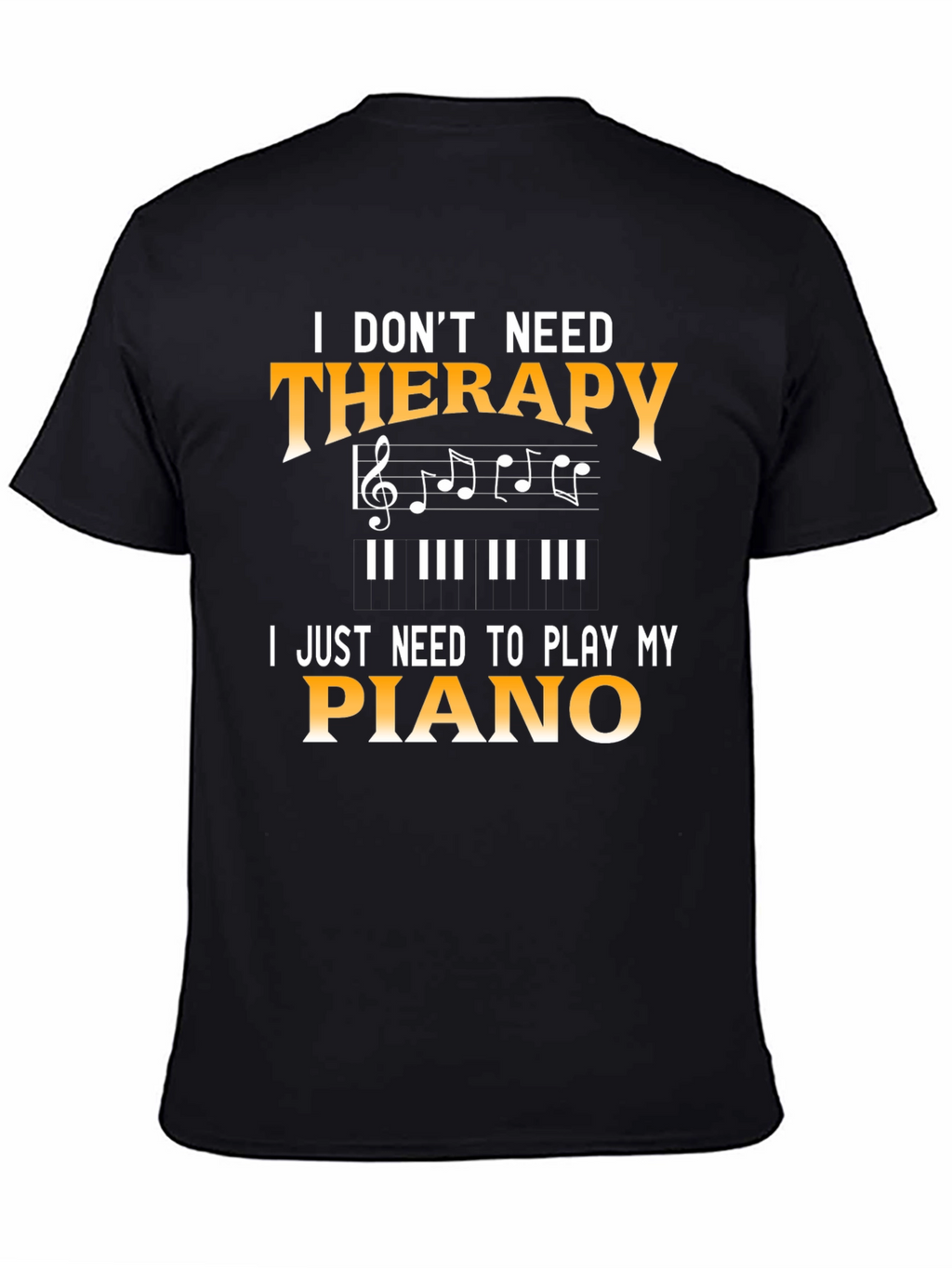Piano Therapy Graphic T-Shirt