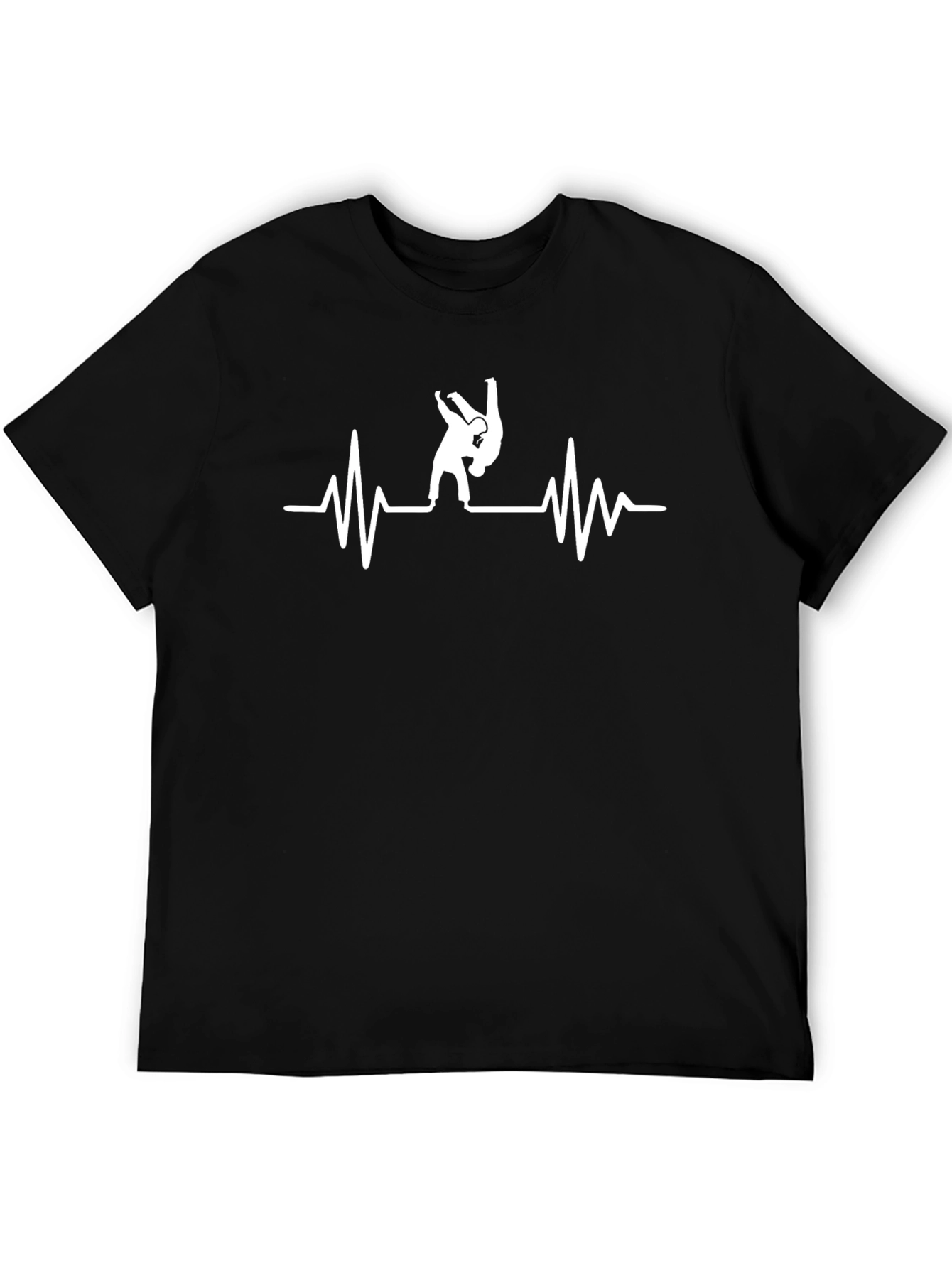 Martial Arts Heartbeat T-Shirt - Black