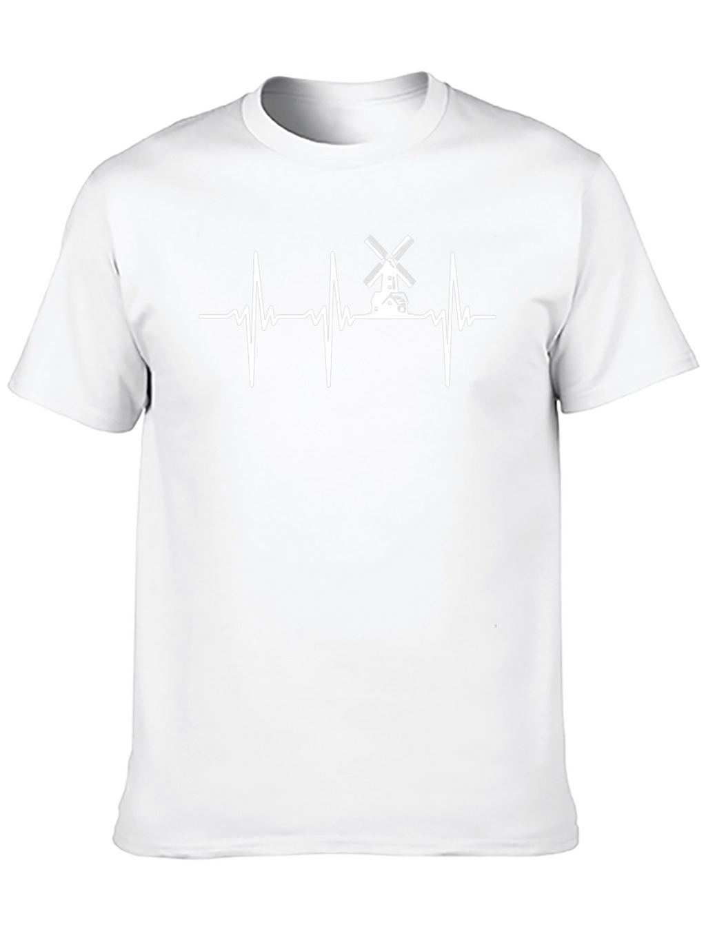 Windmill Heartbeat Graphic Tee - Black
