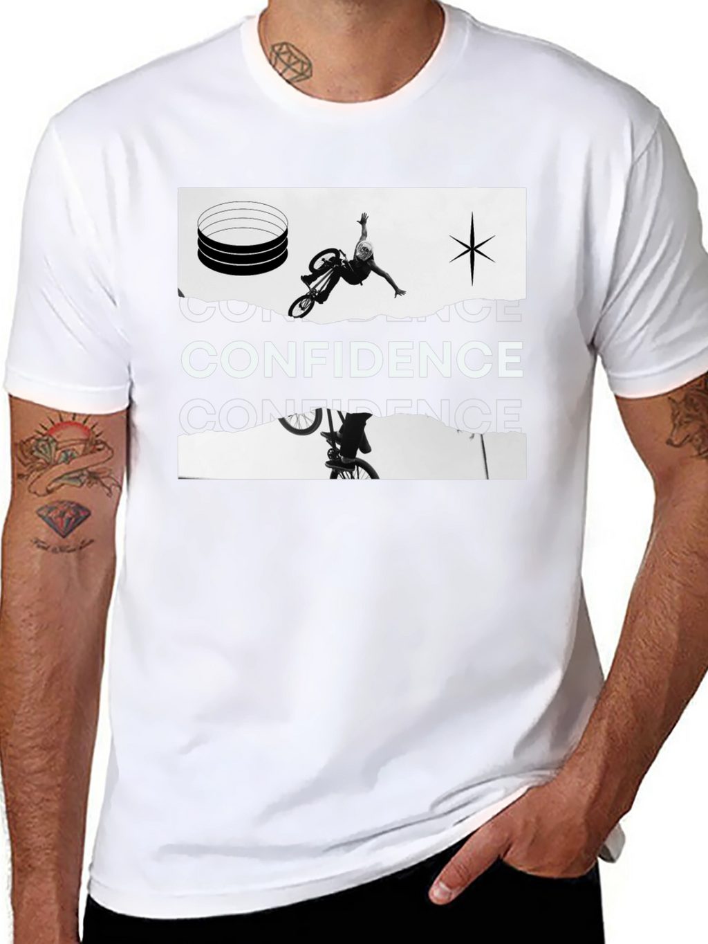 Confidence Black Graphic Tee