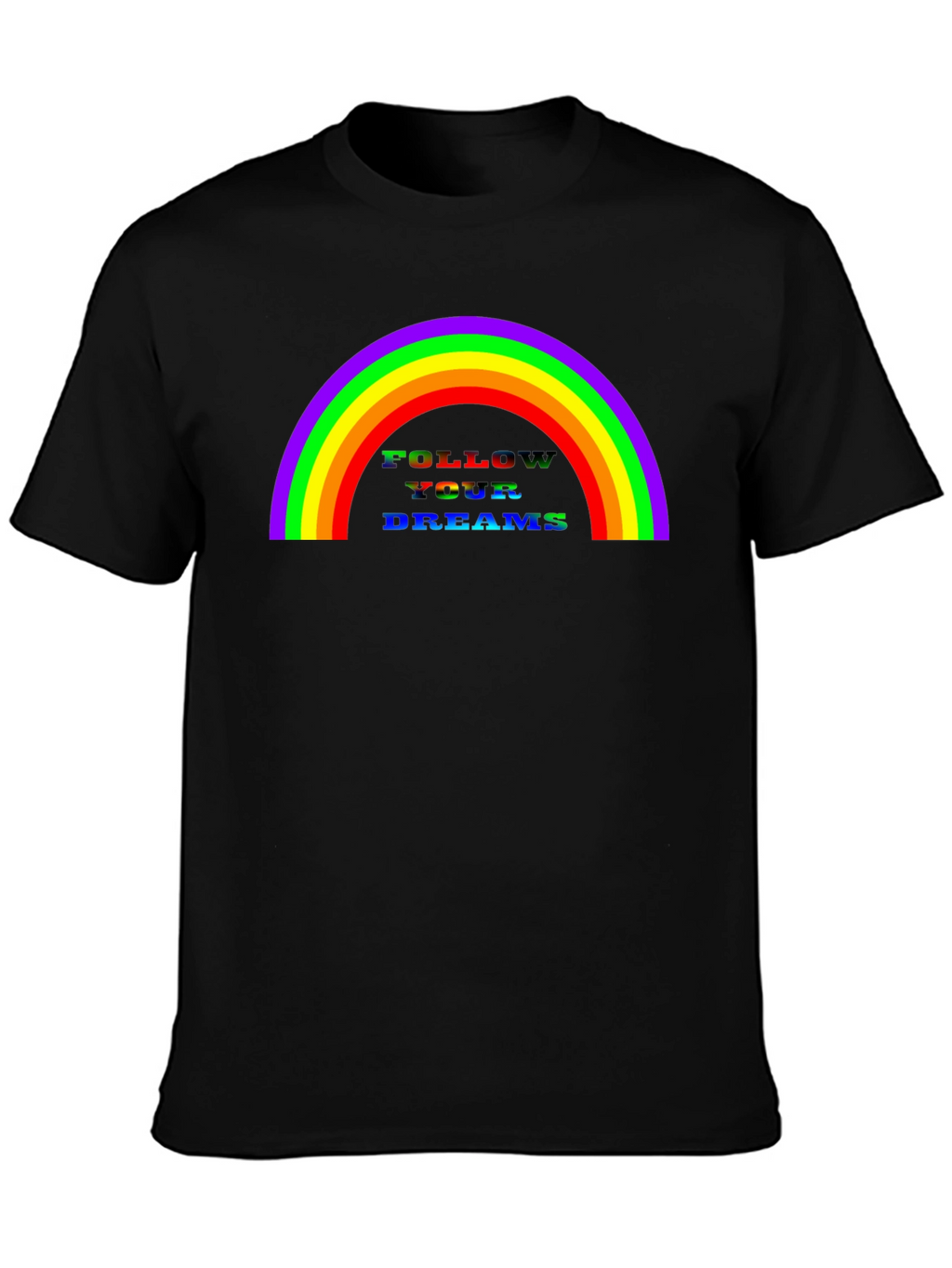 Rainbow Follow Your Dreams Graphic Tee