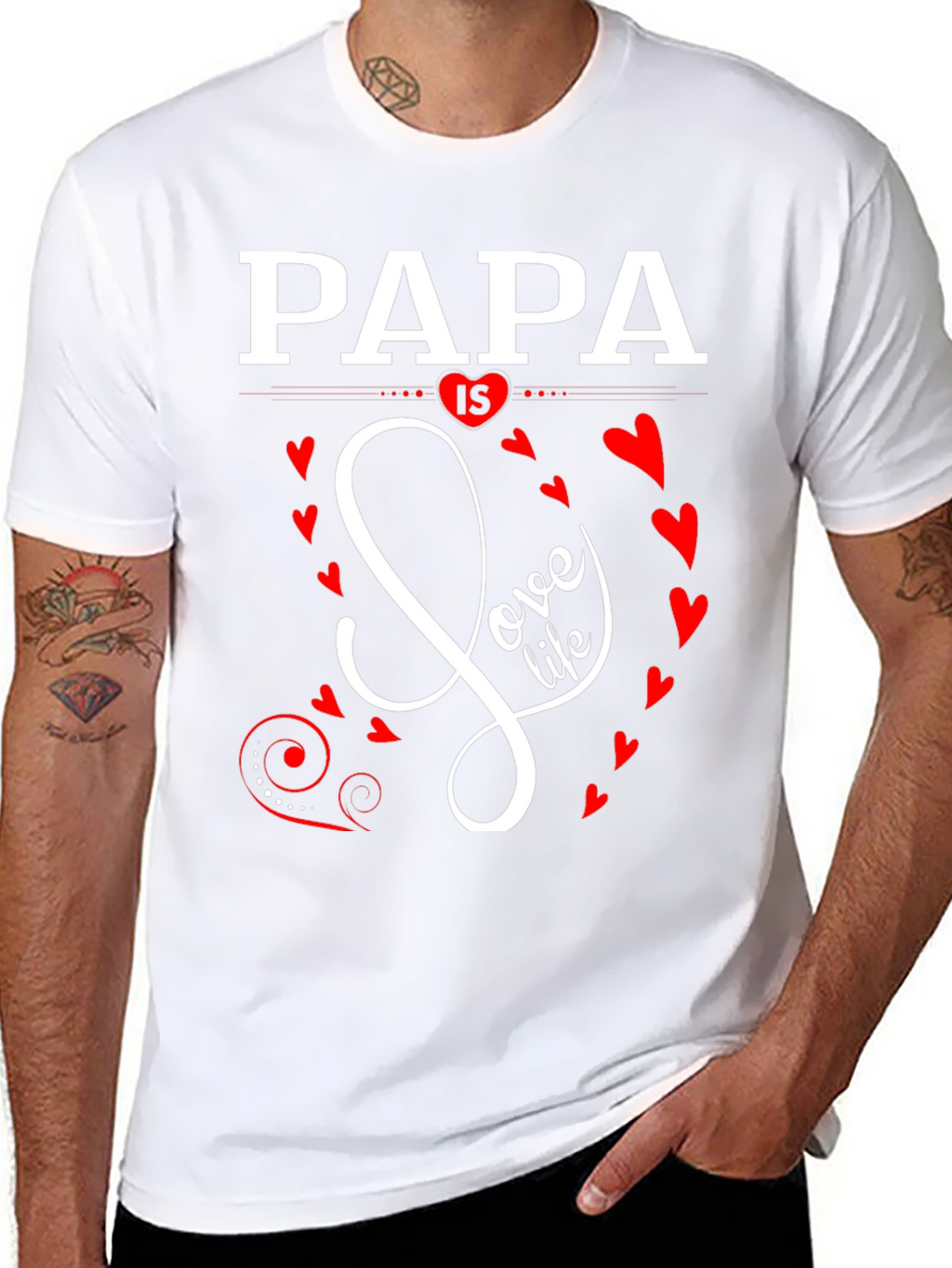 Papa Love Life Graphic Tee