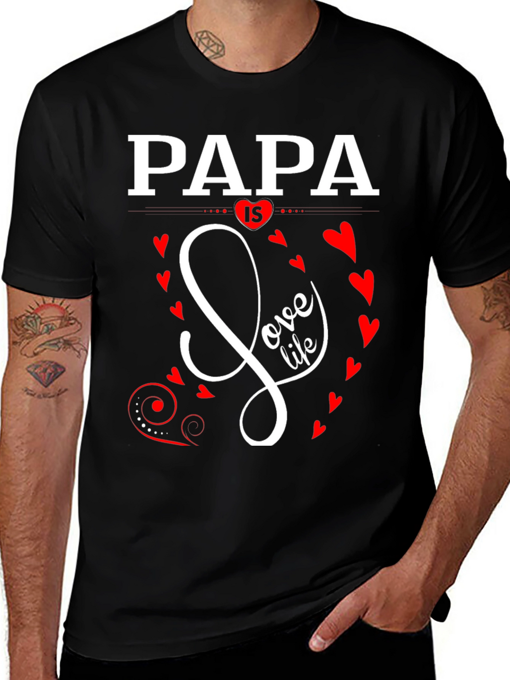 Papa Love Life Graphic Tee