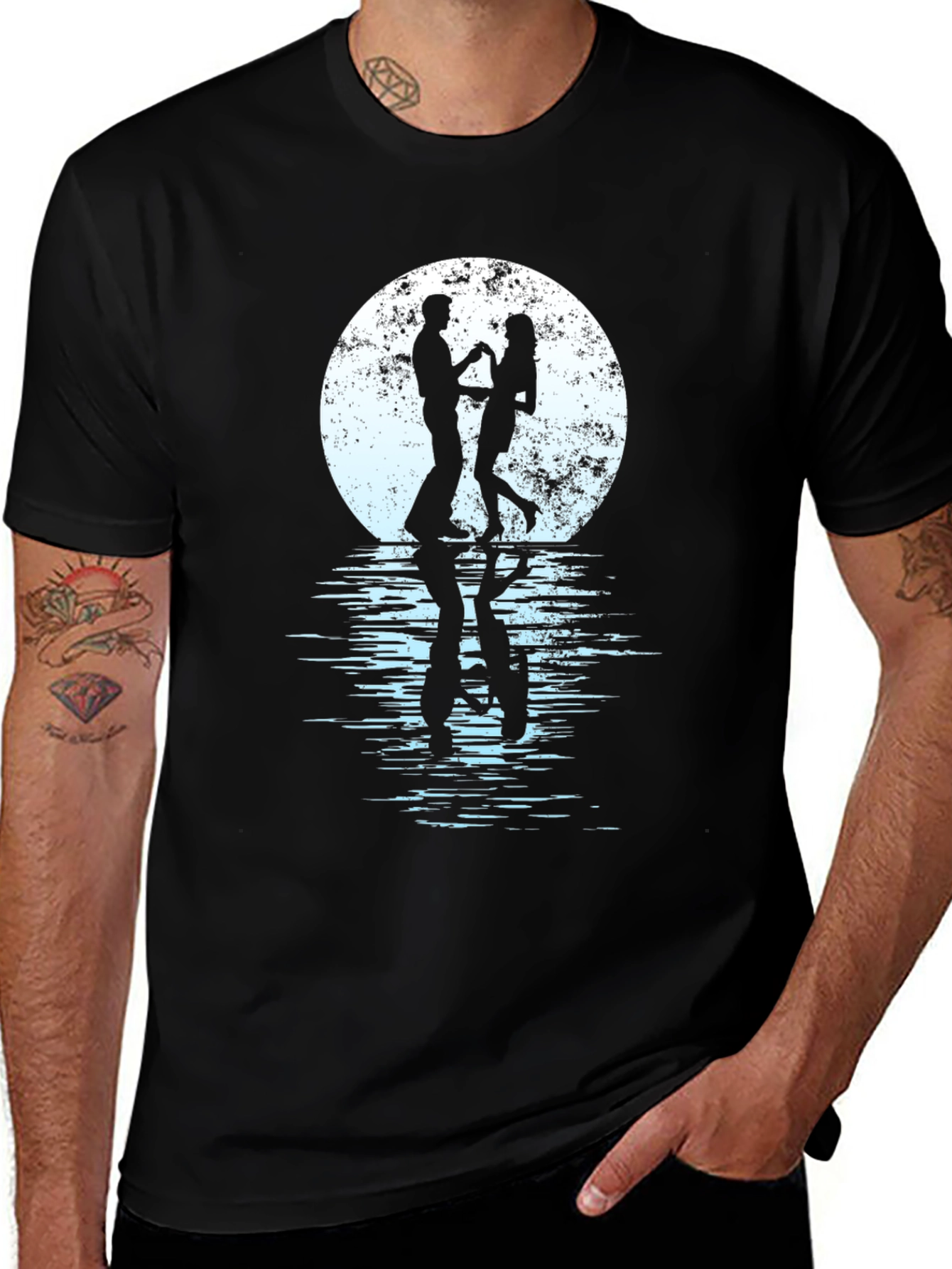 Romantic Dance T-Shirt - Moonlit Couple