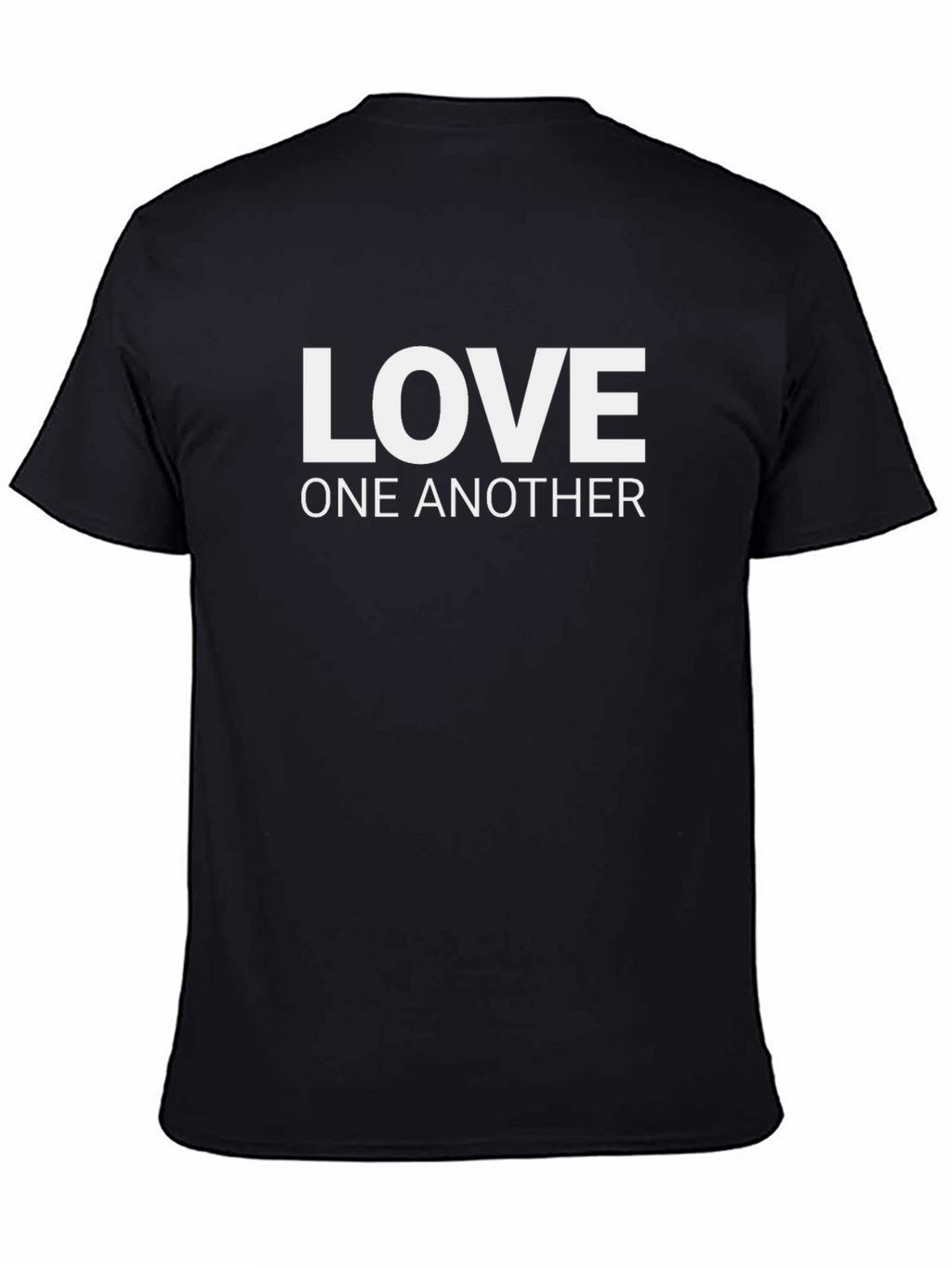 Love One Another T-Shirt - Black Crew Neck Tee