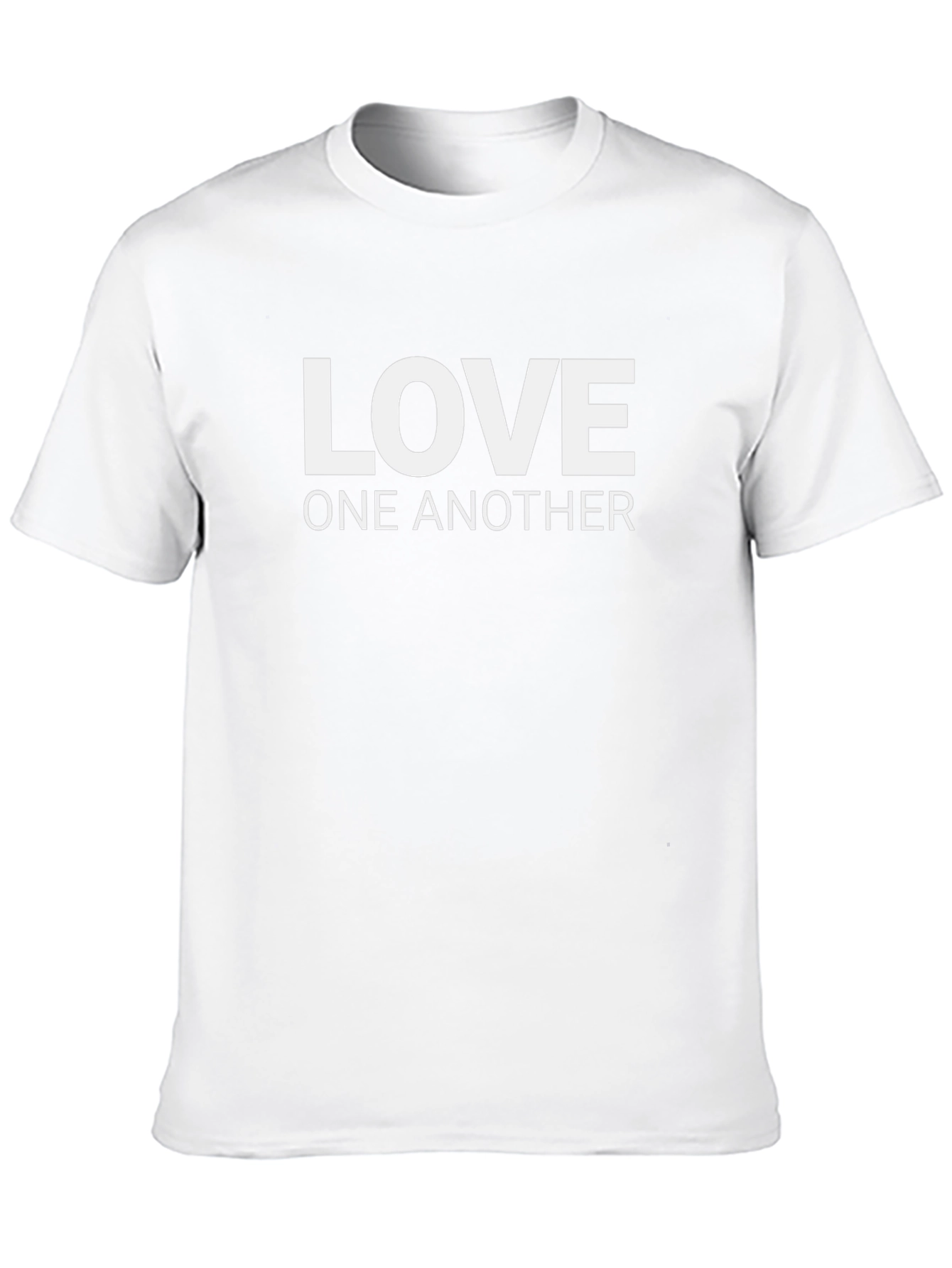 Love One Another T-Shirt - Black Crew Neck Tee