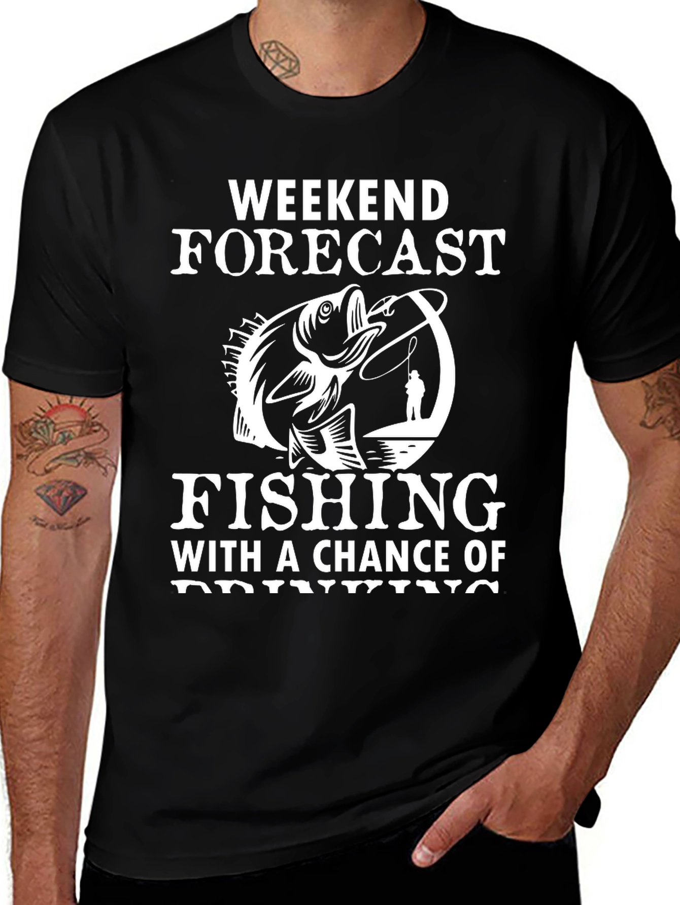Fishing Forecast Graphic T-Shirt