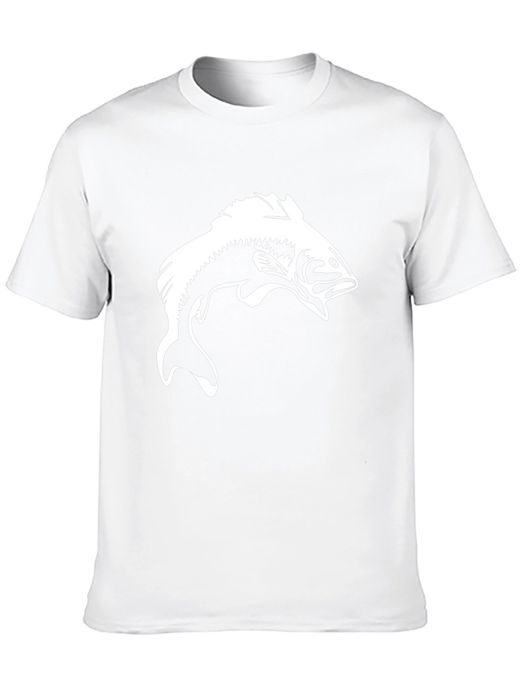 Bass Fishing Graphic Tee - Black Cotton T-Shirt