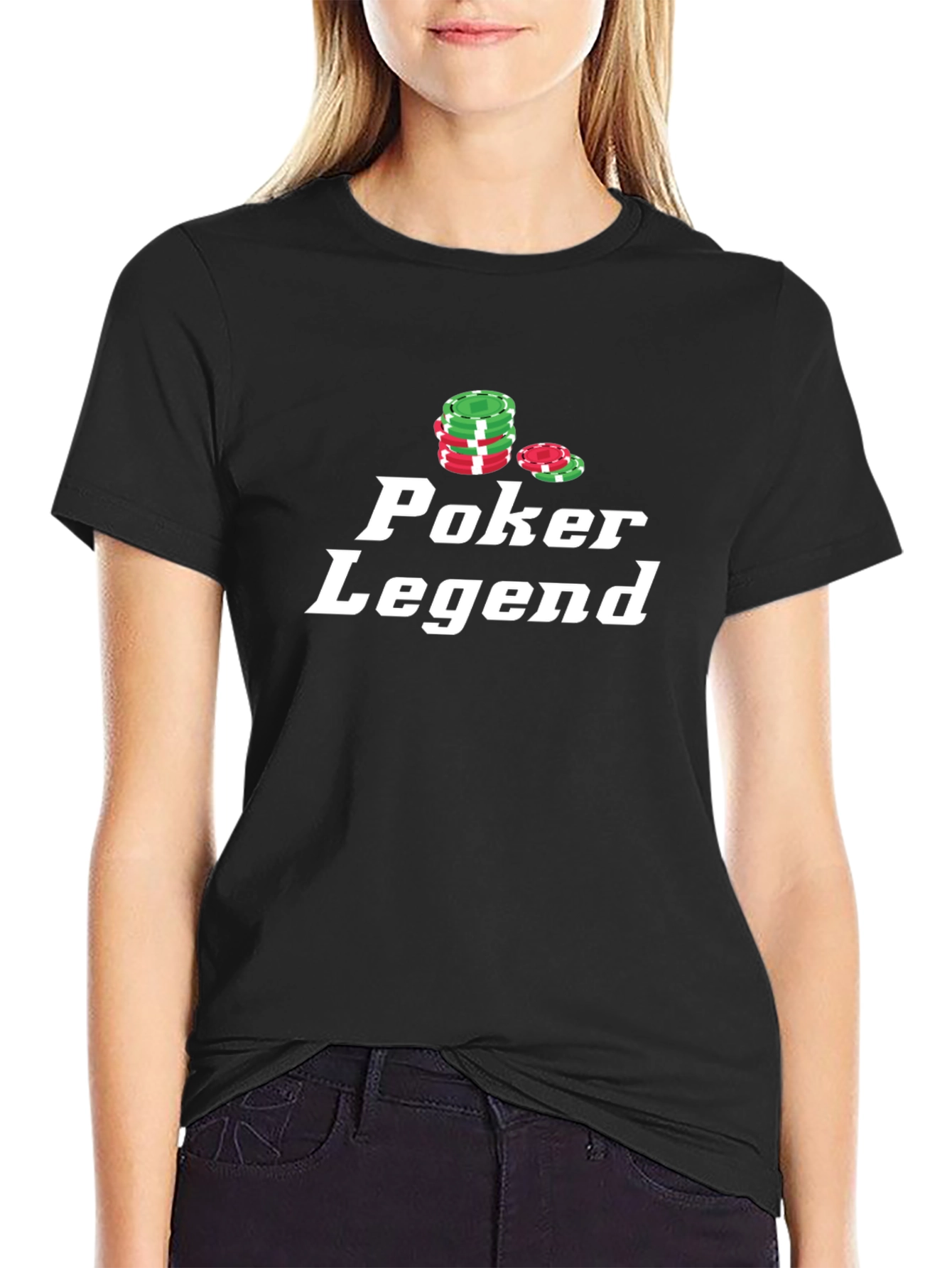 Poker Legend T-Shirt - Black Graphic Tee