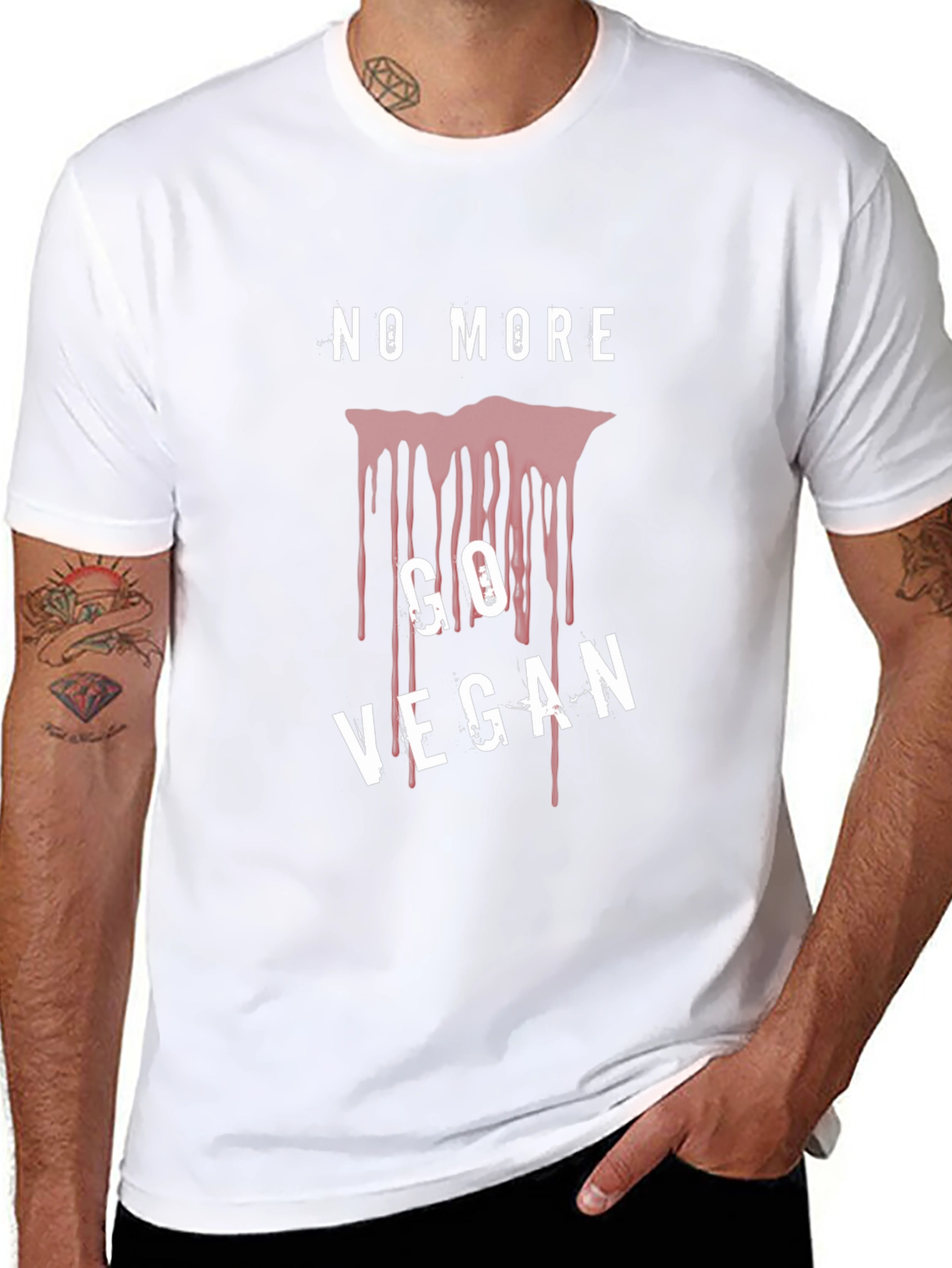 No More Go Vegan T-Shirt Black