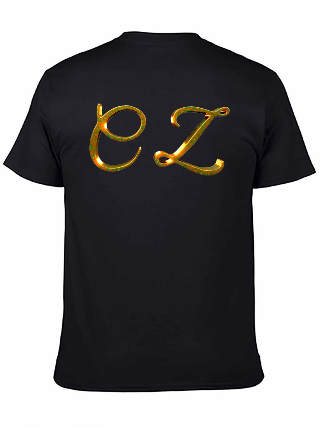 EZ Gold Letter Black Tee