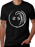 Tearful Eyes Graphic Black T-Shirt