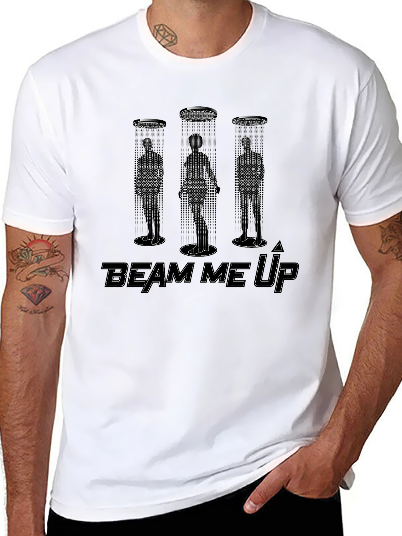 Beam Me Up T-Shirt - Sci-Fi Graphic Tee