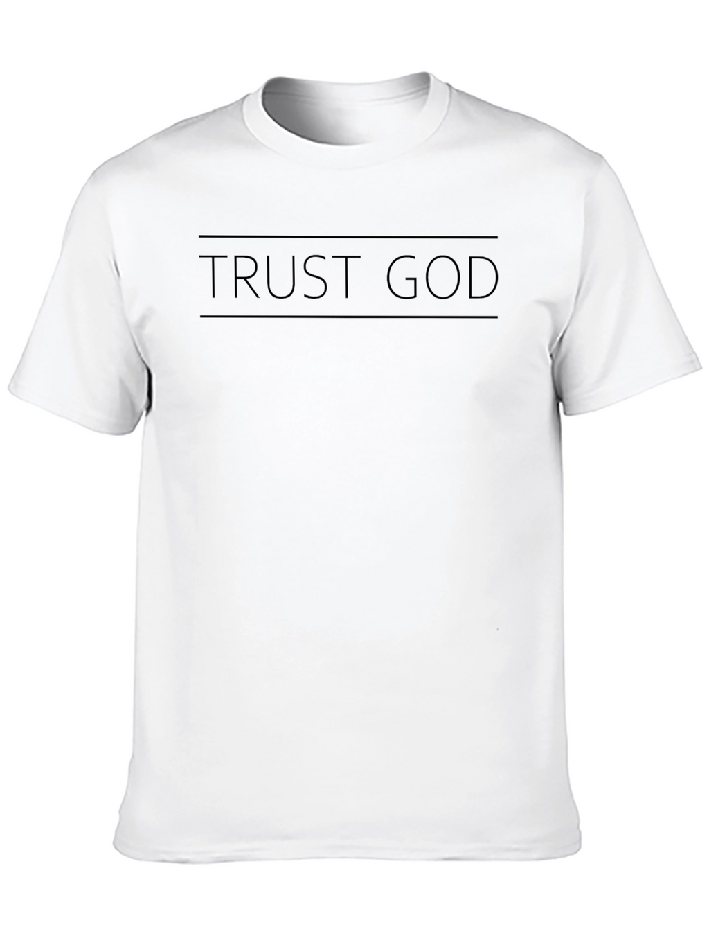 Trust God Black Graphic T-Shirt