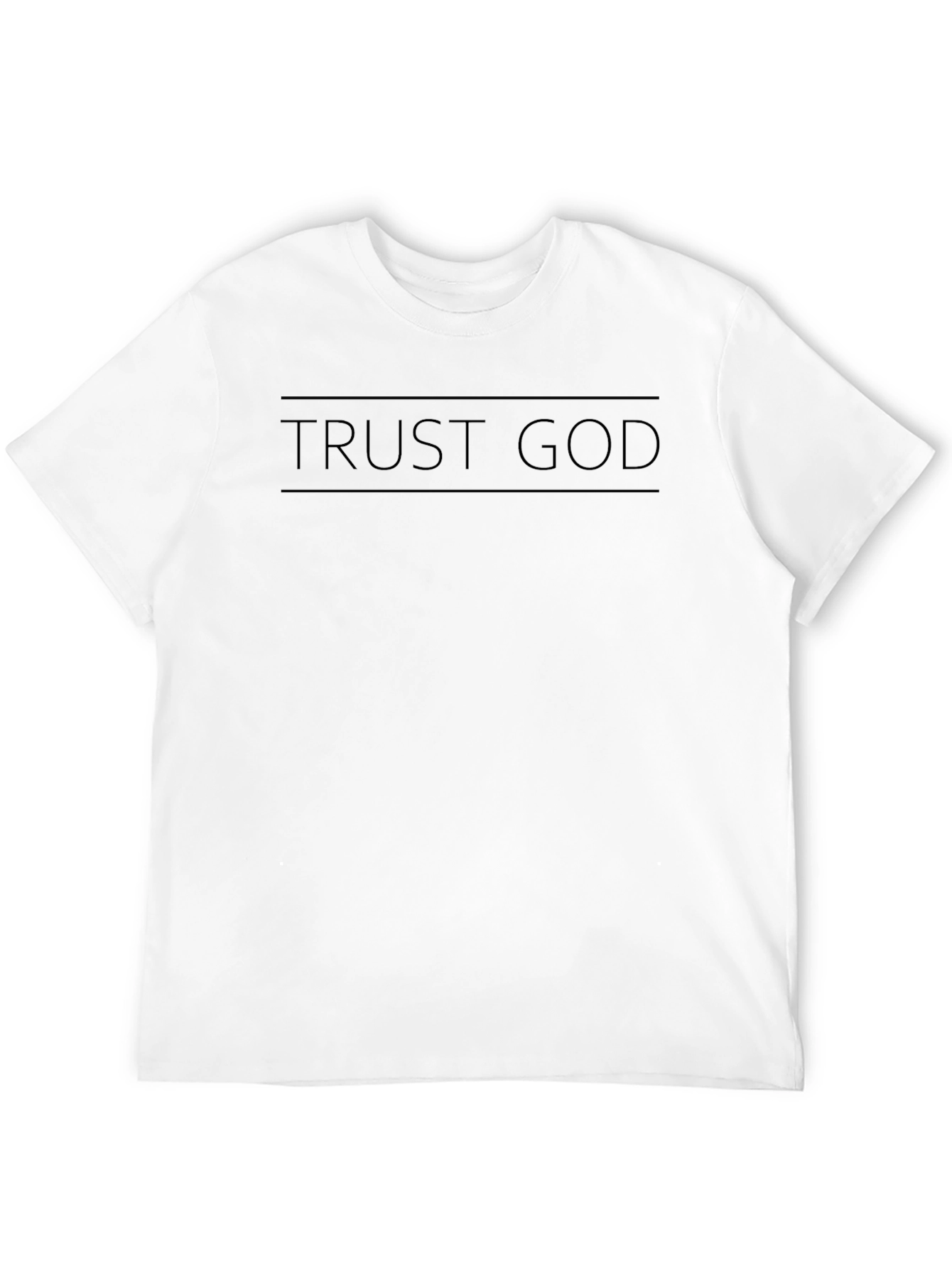 Trust God Black Graphic T-Shirt