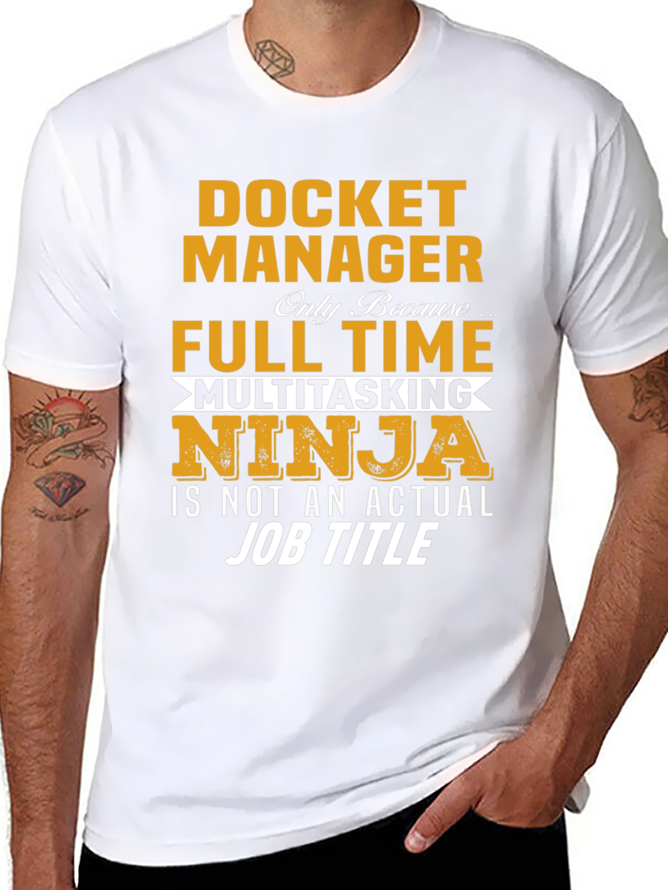 Docket Manager T-Shirt - Full Time Multitasking Ninja