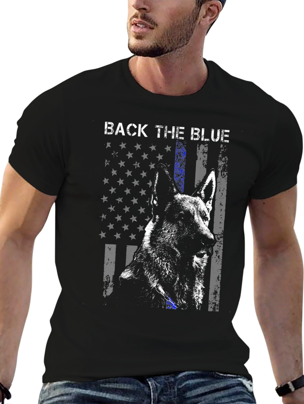 Back the Blue Dog T-Shirt