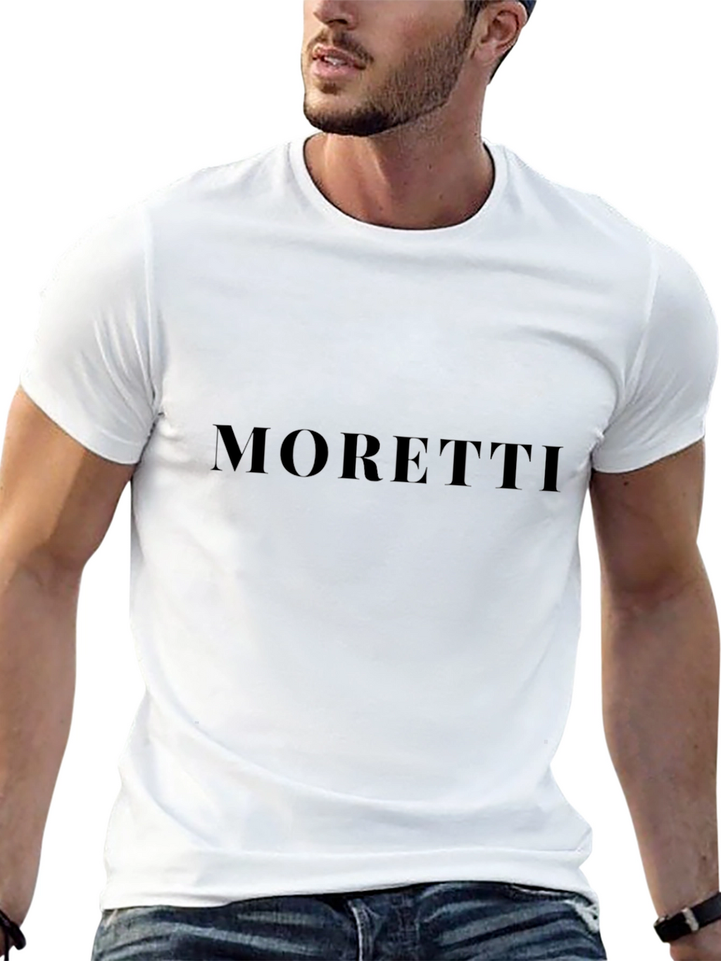 Mens Black Moretti Graphic Tee - Casual Style