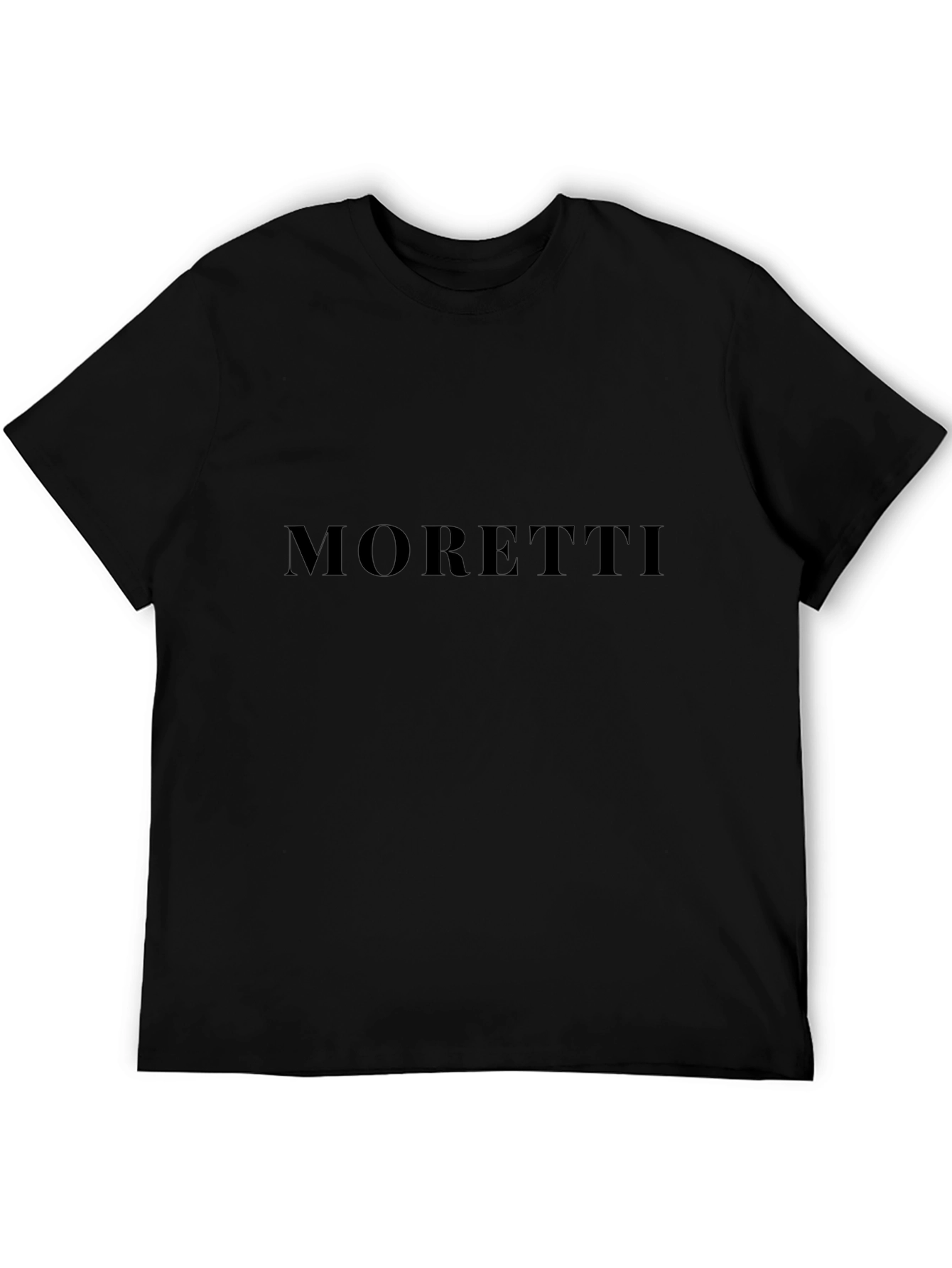 Mens Black Moretti Graphic Tee - Casual Style