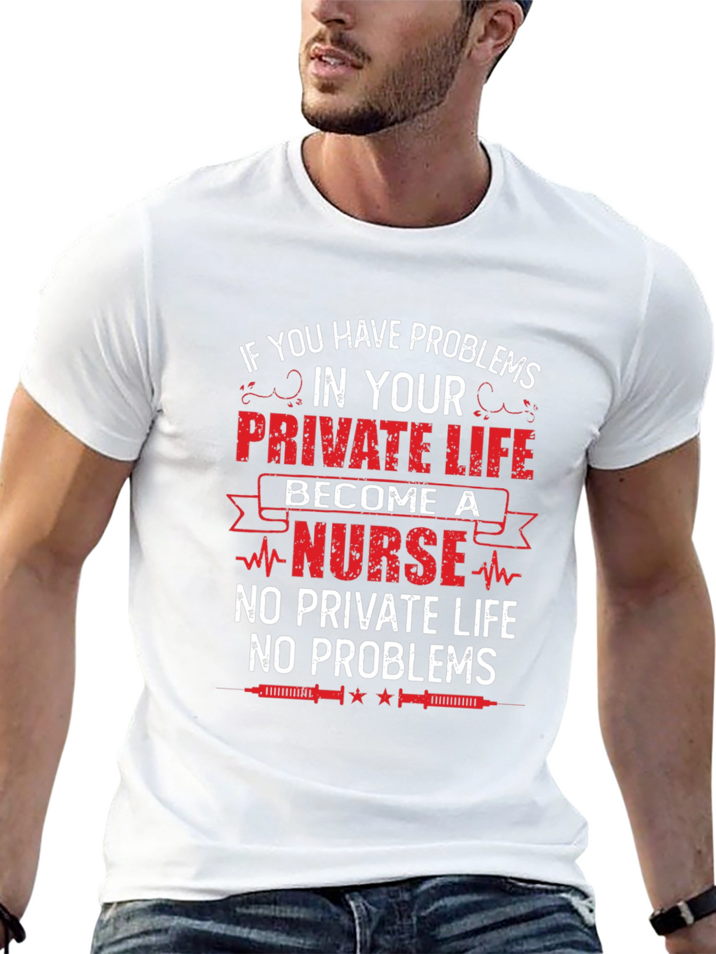 Nurse Life T-Shirt - No Private Life No Problems