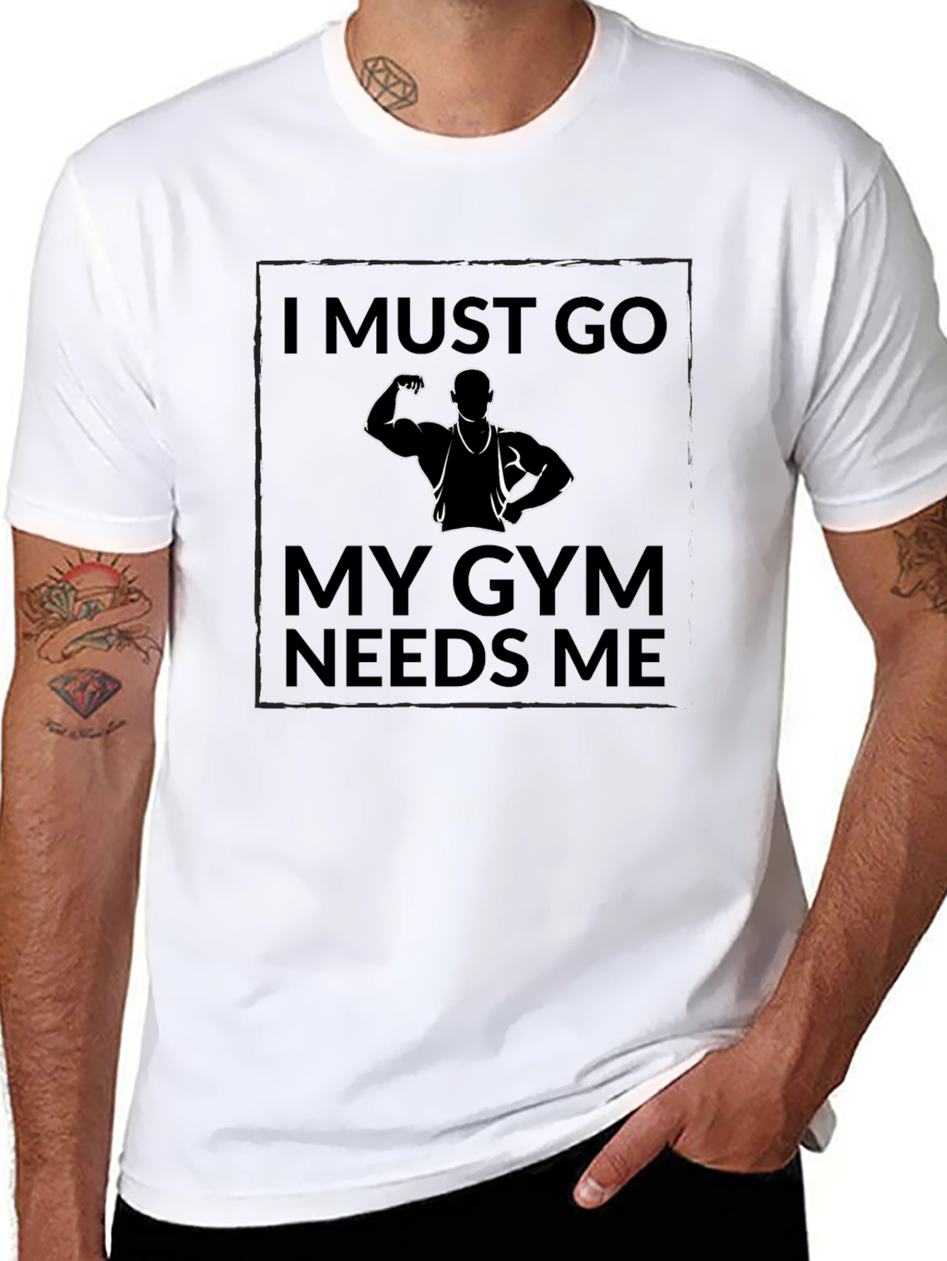 Gym Motivation Black T-Shirt