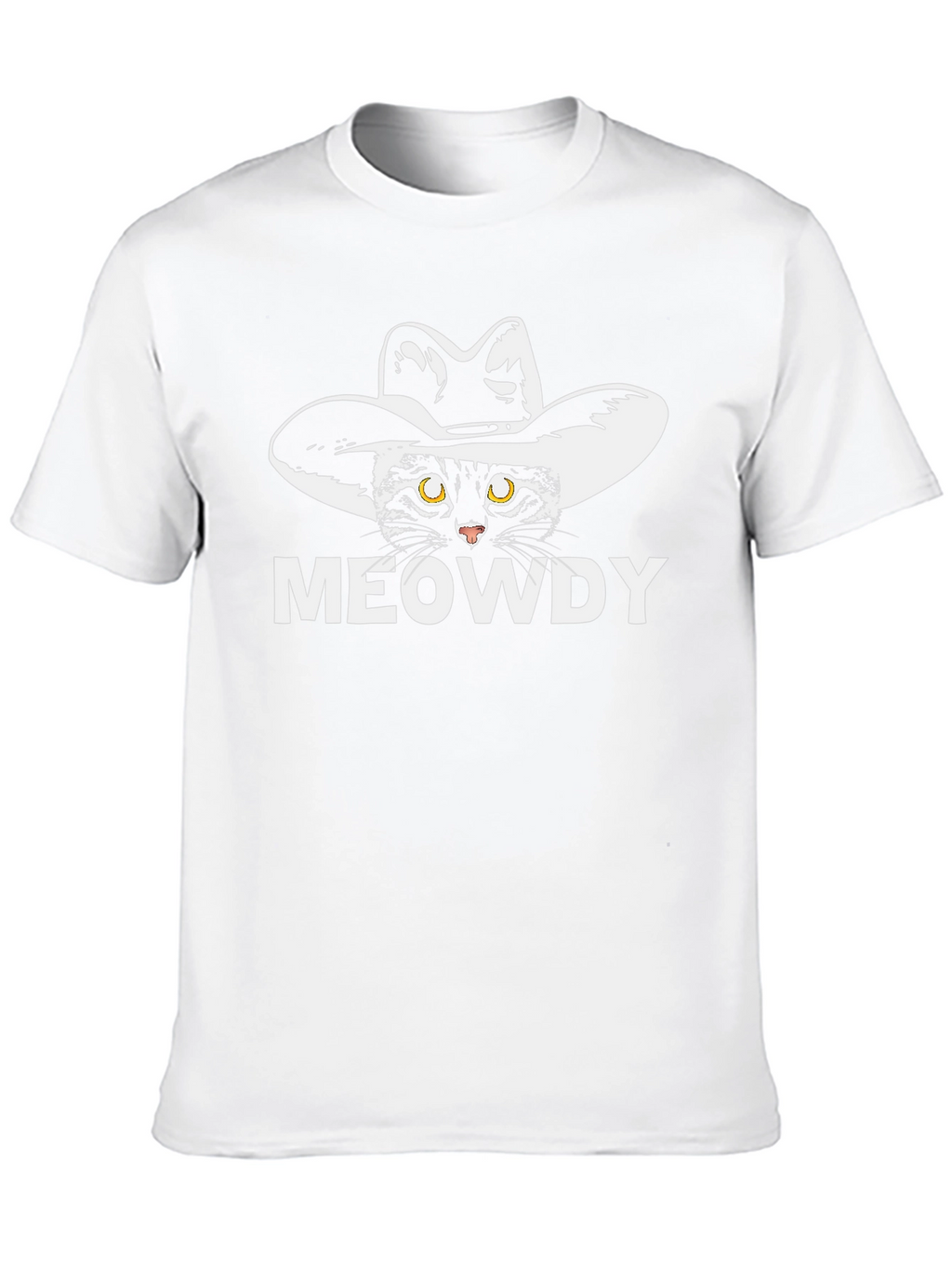 Meowdy Cat Cowboy T-Shirt - Unique Graphic Tee