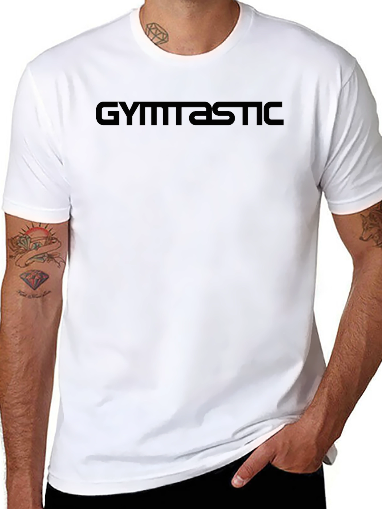 GYMNASTIC Black T-Shirt - Stylish & Comfortable