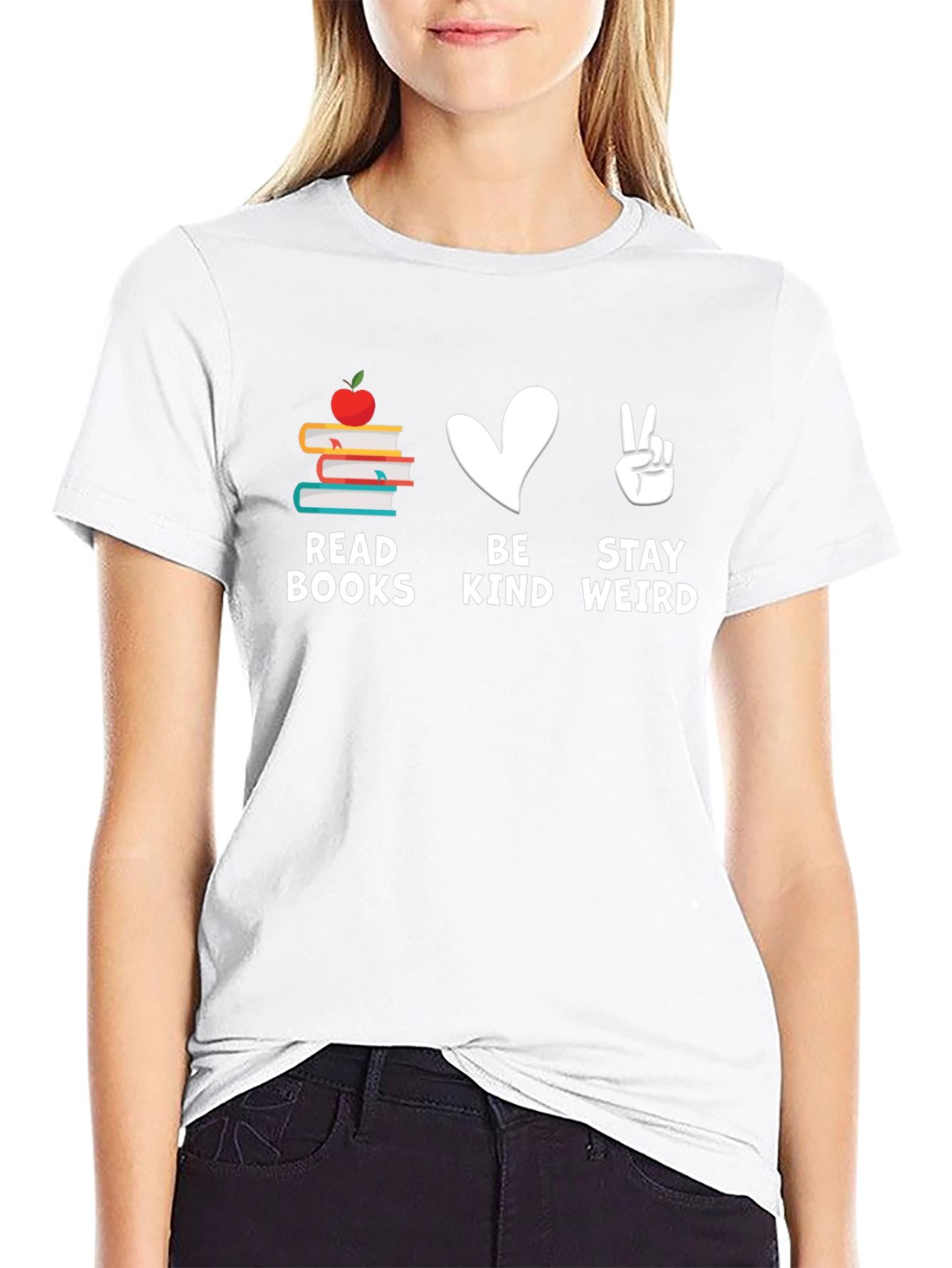 Read Books Be Kind Stay Weird T-Shirt