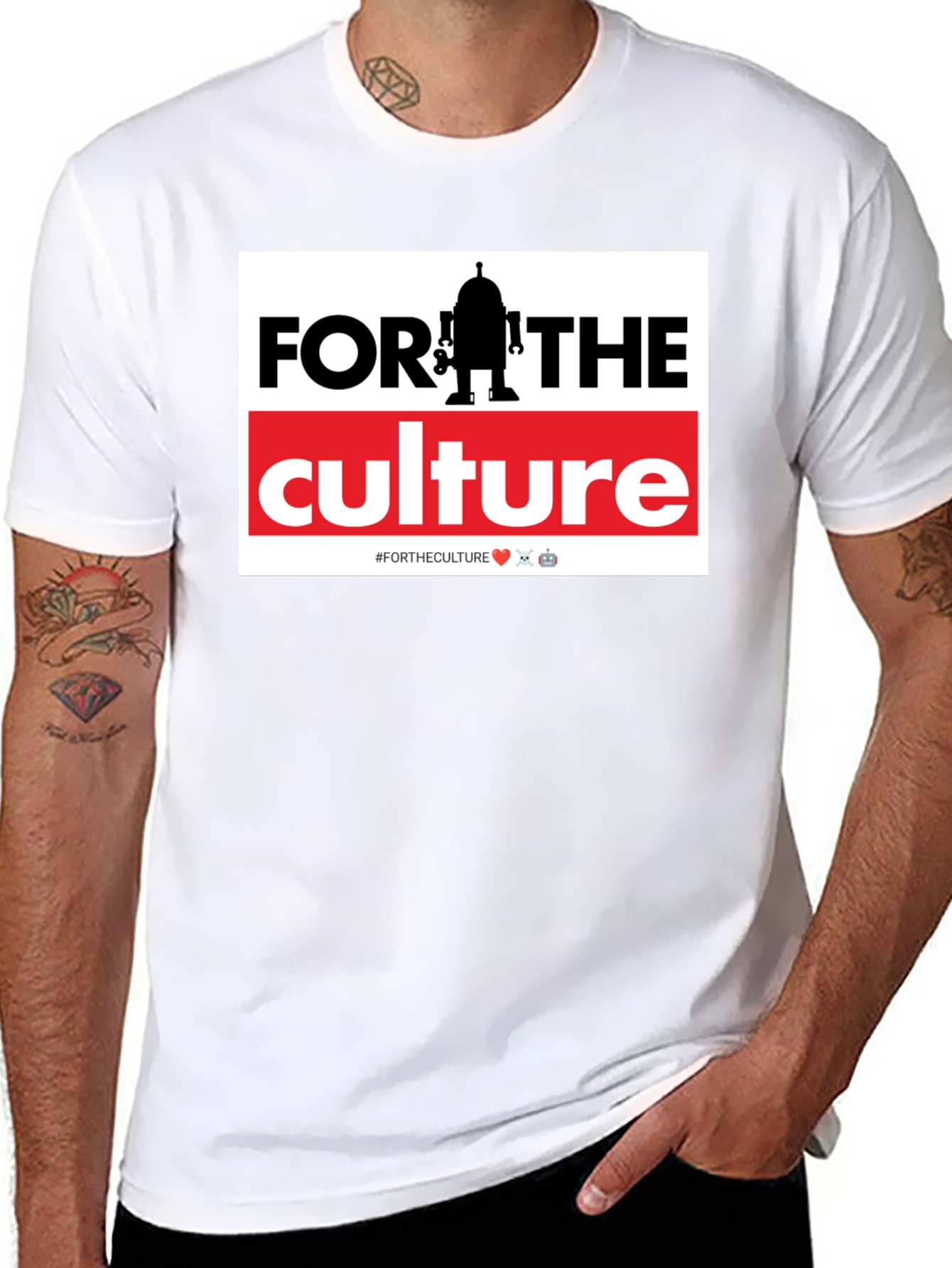 For The Culture Robot Graphic T-Shirt