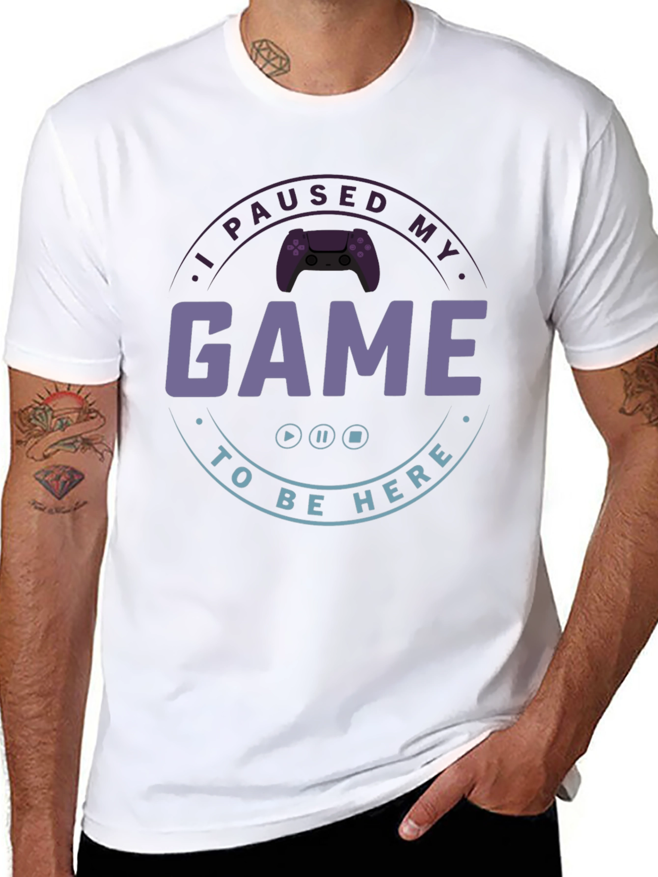 I Paused My Game T-Shirt - Gamer Apparel